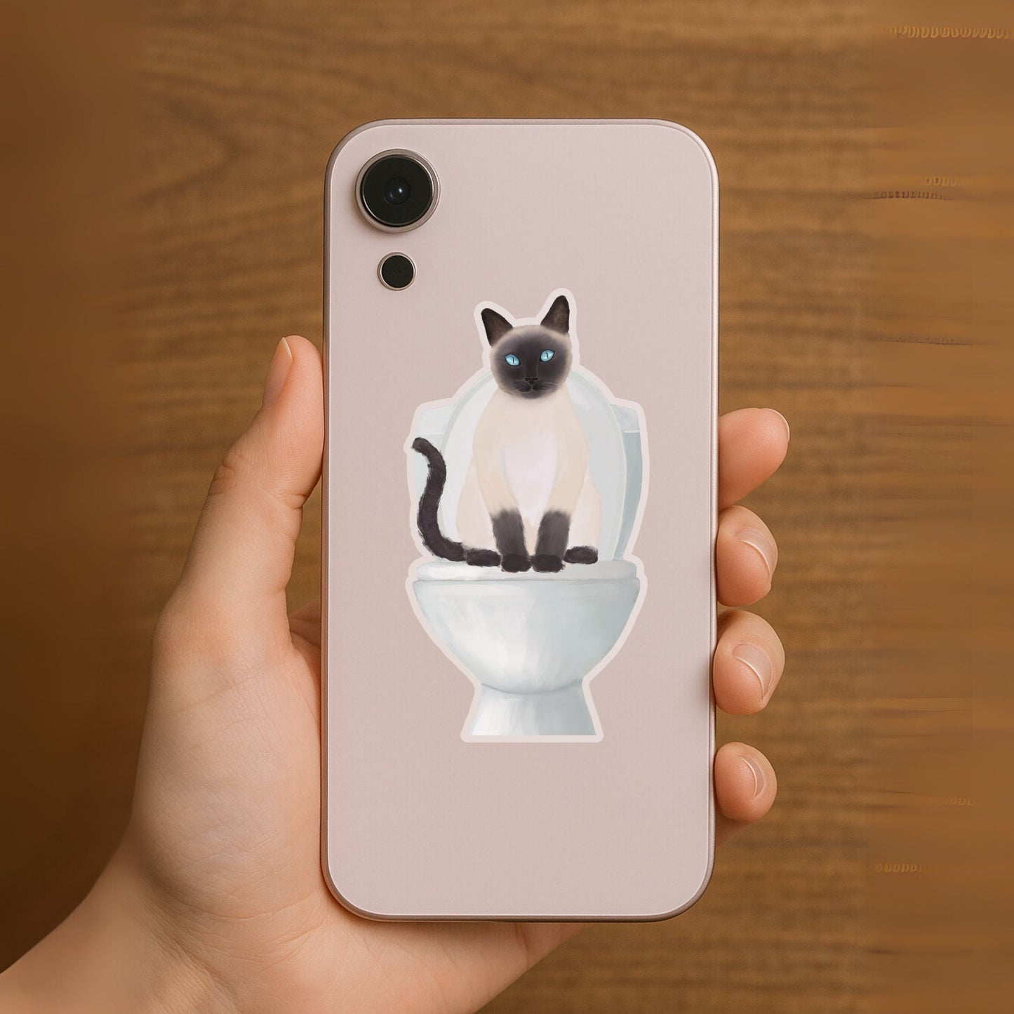 Siamese Cat Vinyl Sticker - MerikaArt