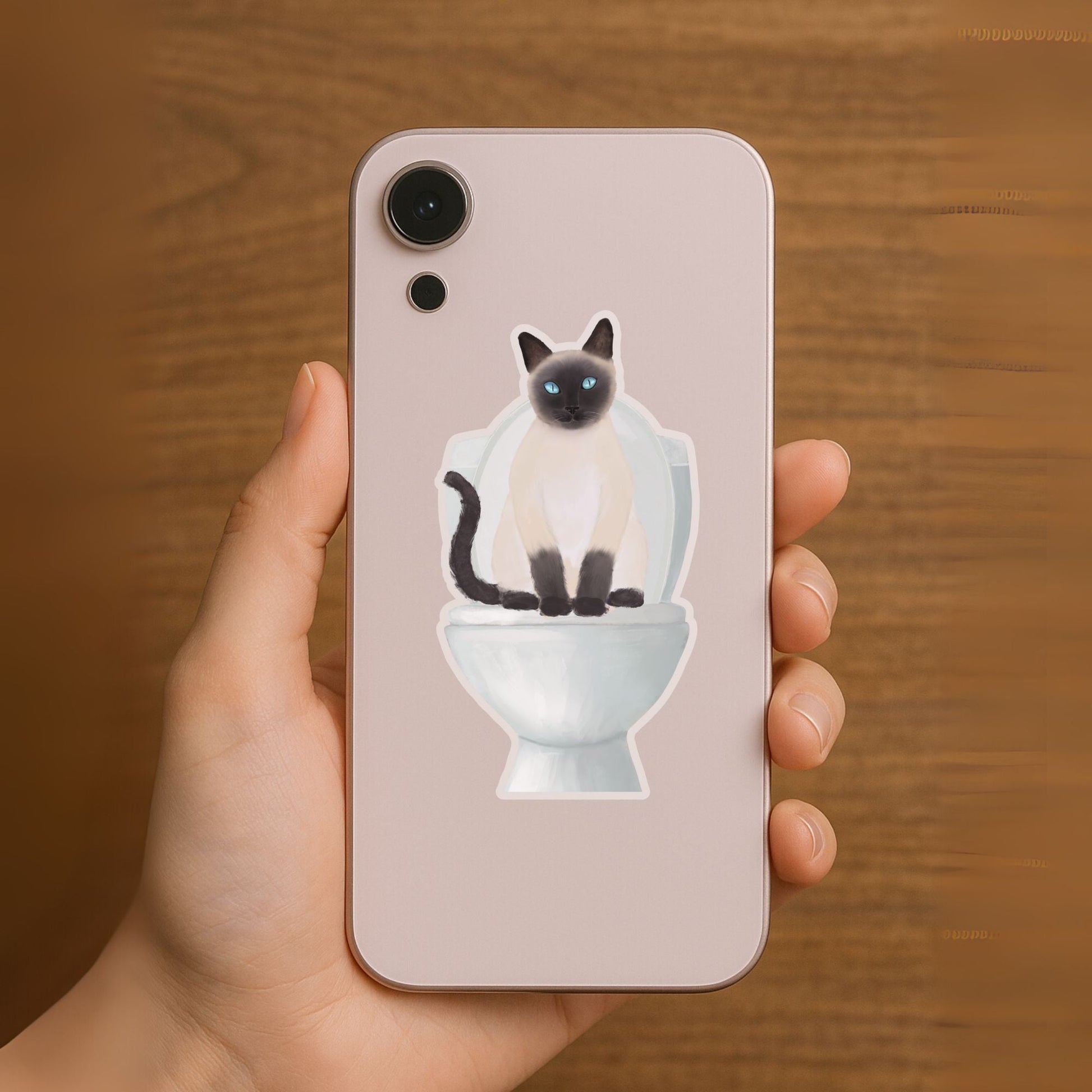 Siamese Cat Vinyl Sticker - MerikaArt