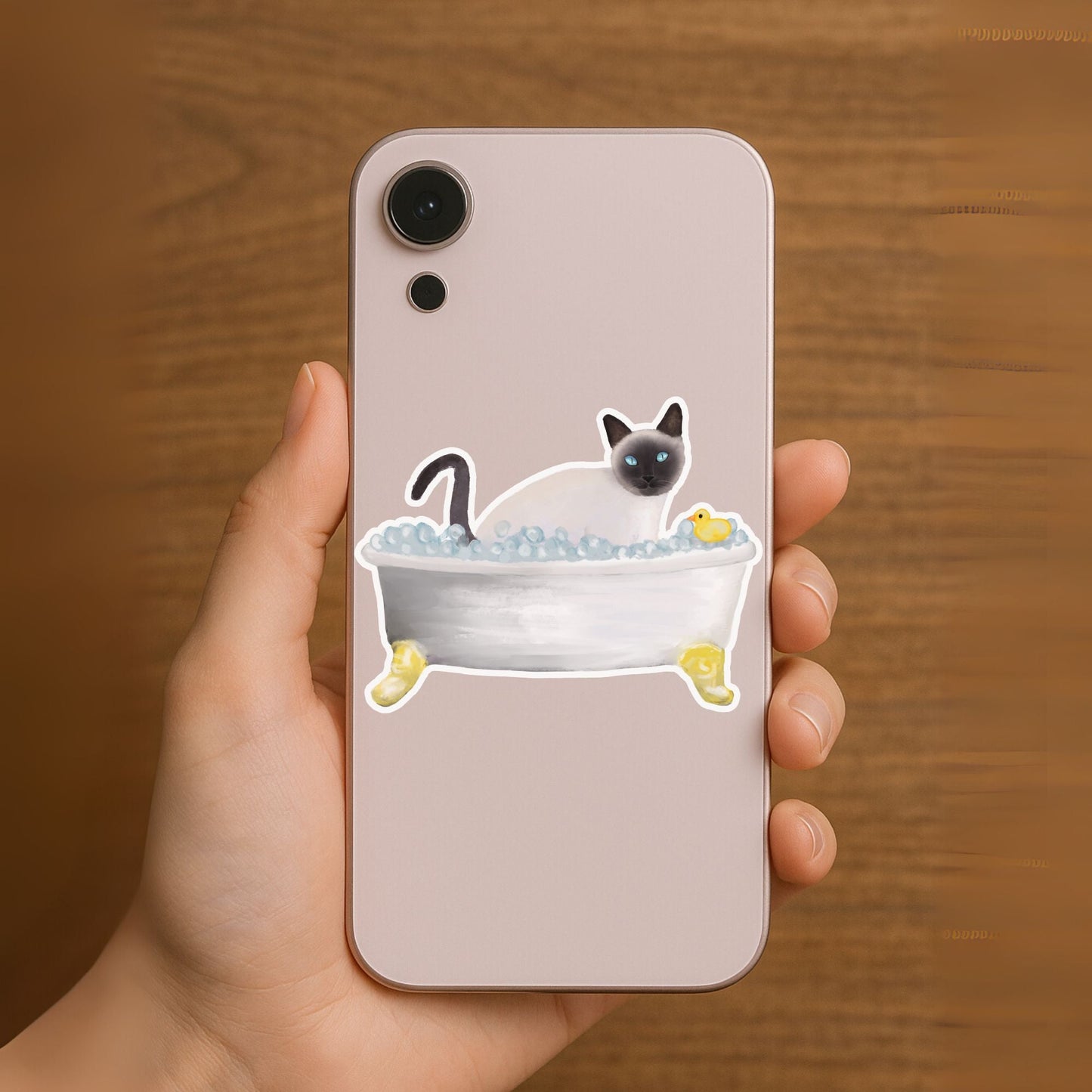 Siamese Cat Vinyl Sticker - MerikaArt