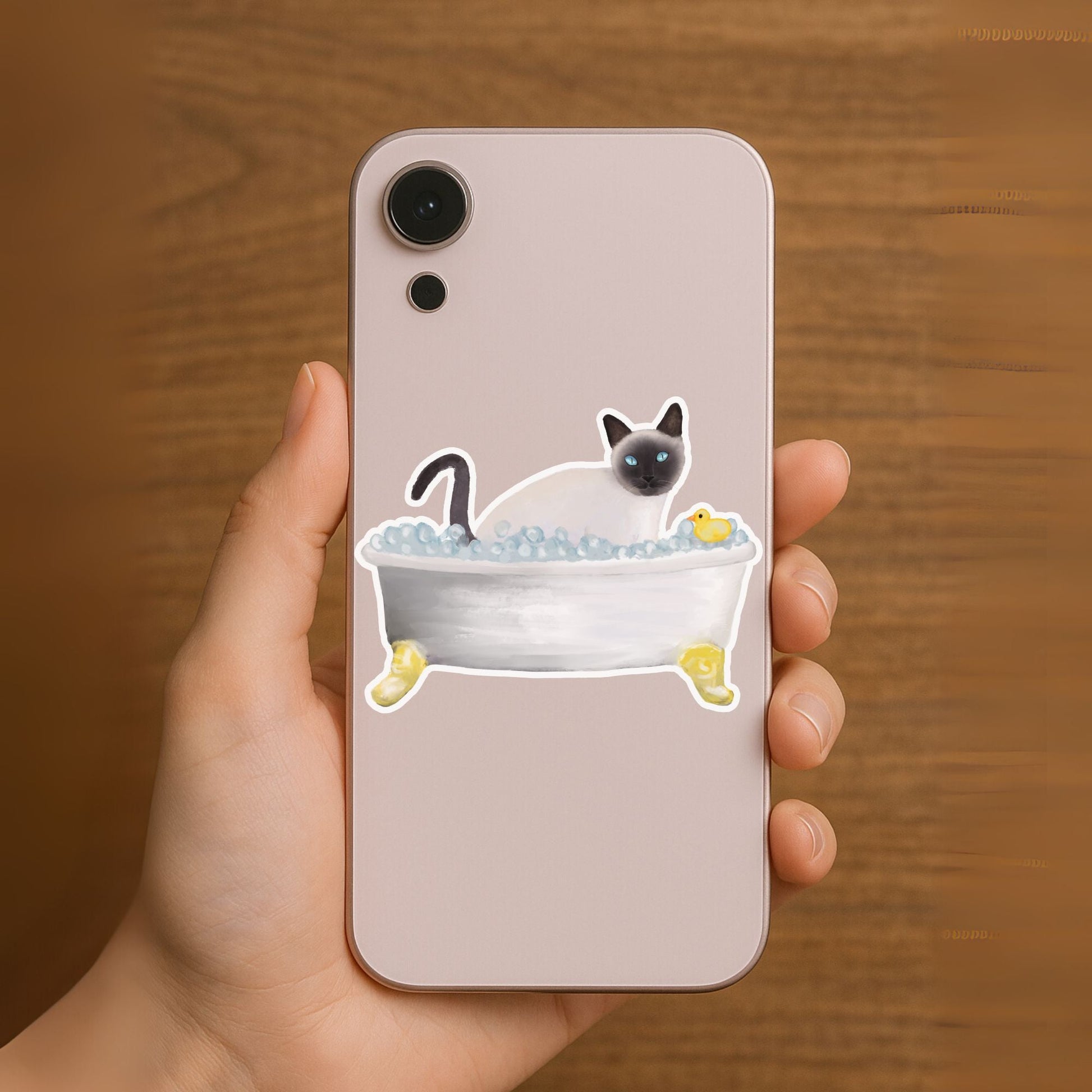 Siamese Cat Vinyl Sticker - MerikaArt