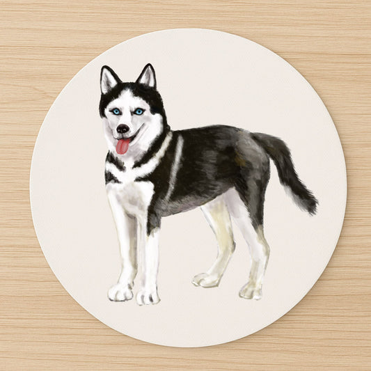 Siberian Husky Mousepad - MerikaArt