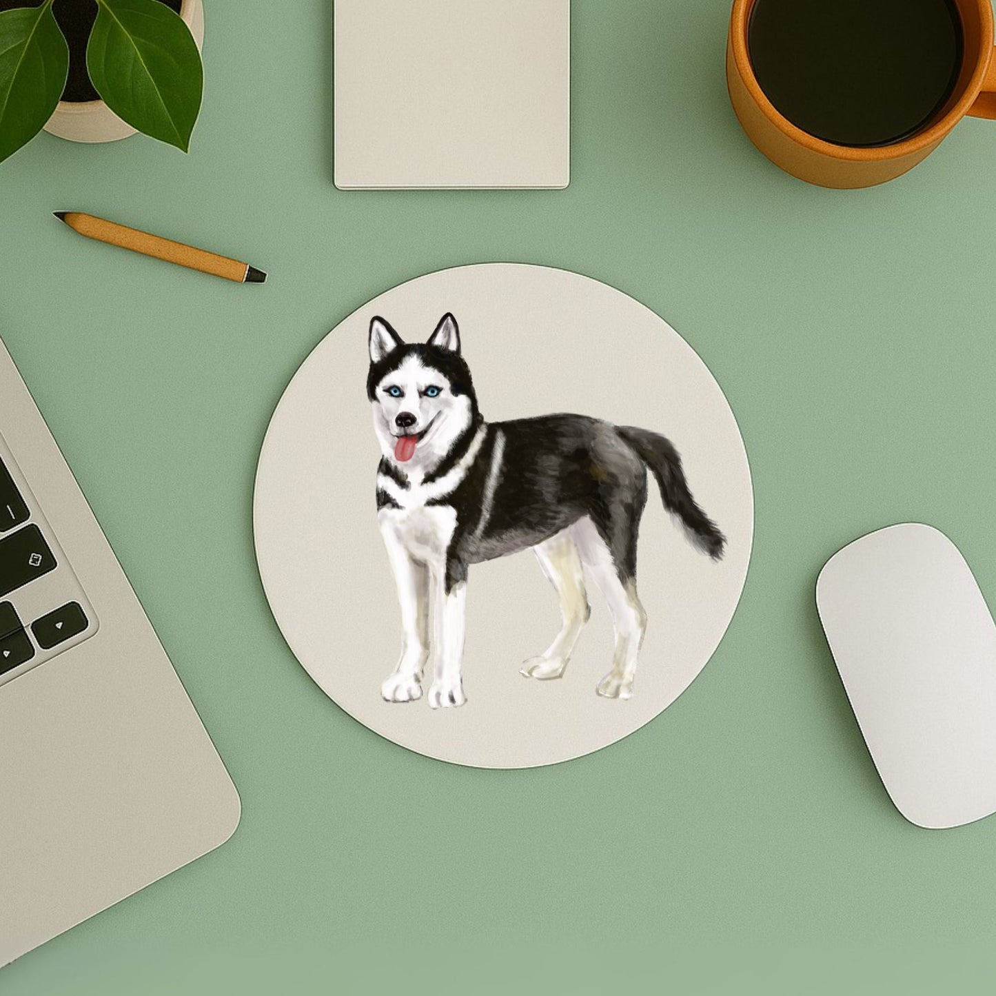 Siberian Husky Mousepad - MerikaArt