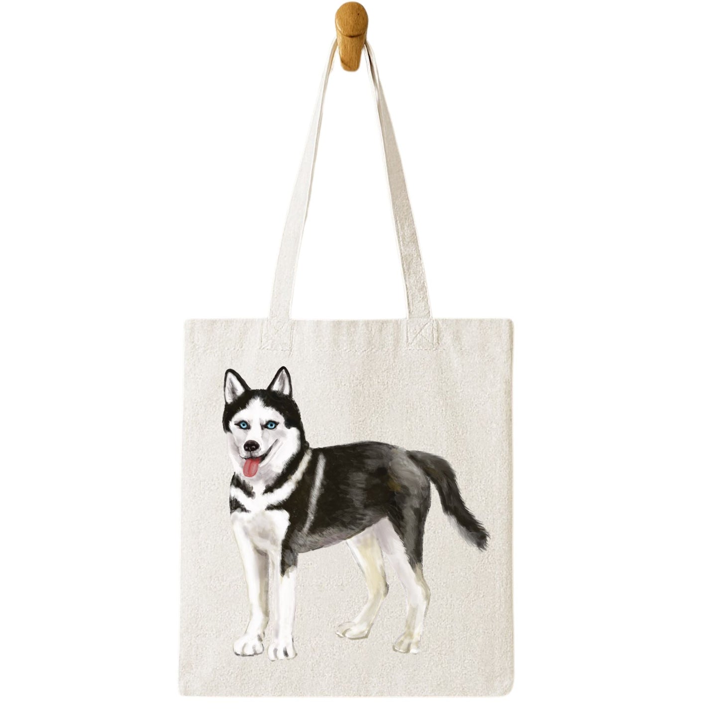 Siberian Husky Tote Bag - MerikaArt