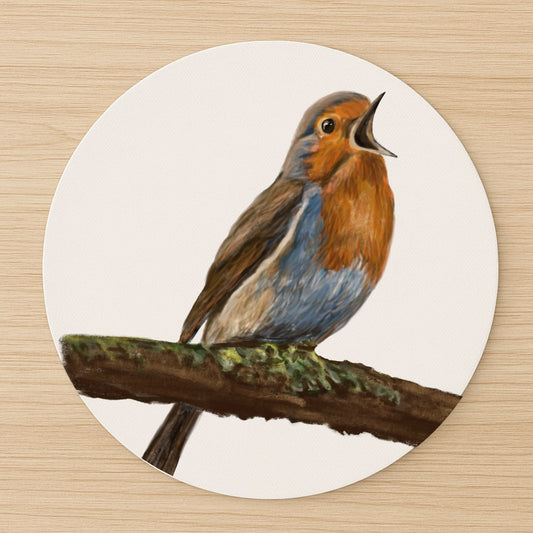 Singing Robin Mousepad - MerikaArt