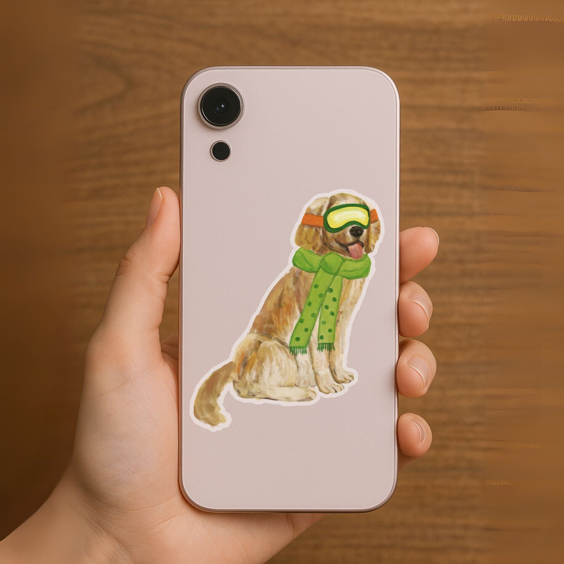 Ski Dog Sticker - MerikaArt