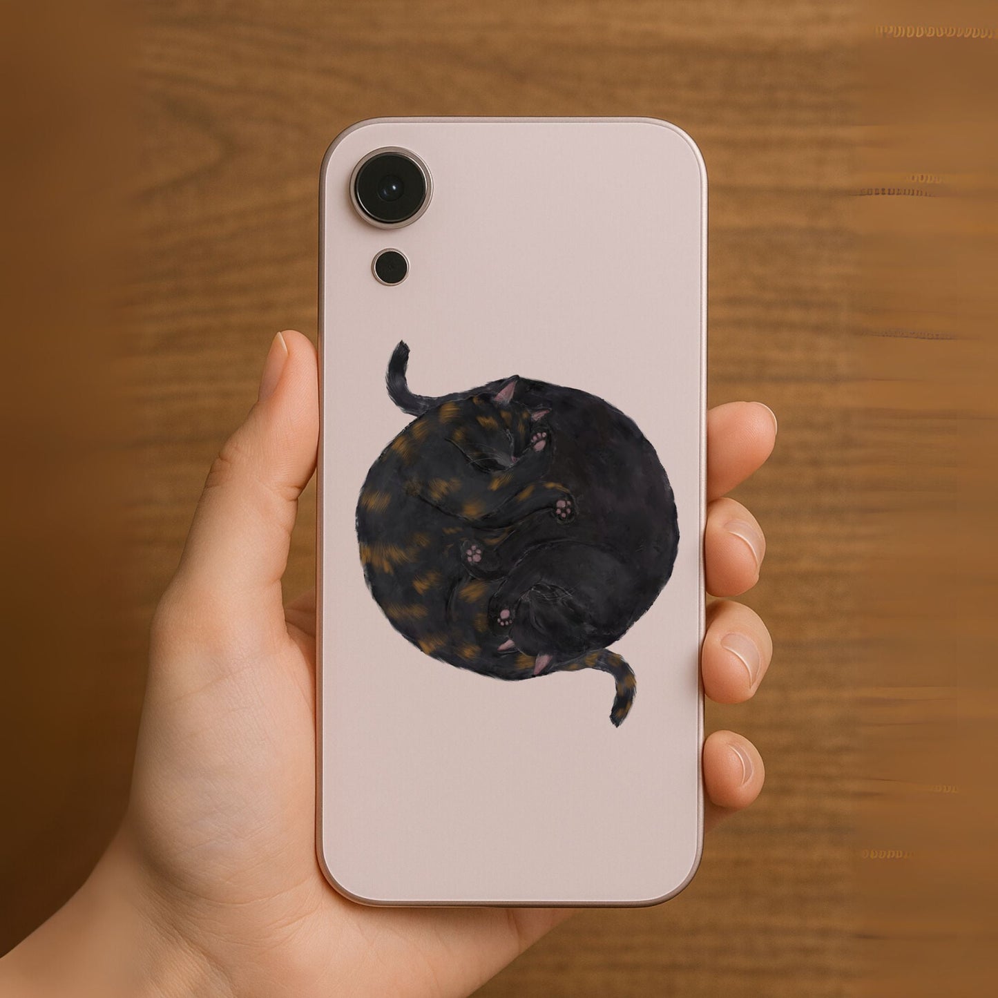 Sleeping Cats Vinyl Sticker - MerikaArt