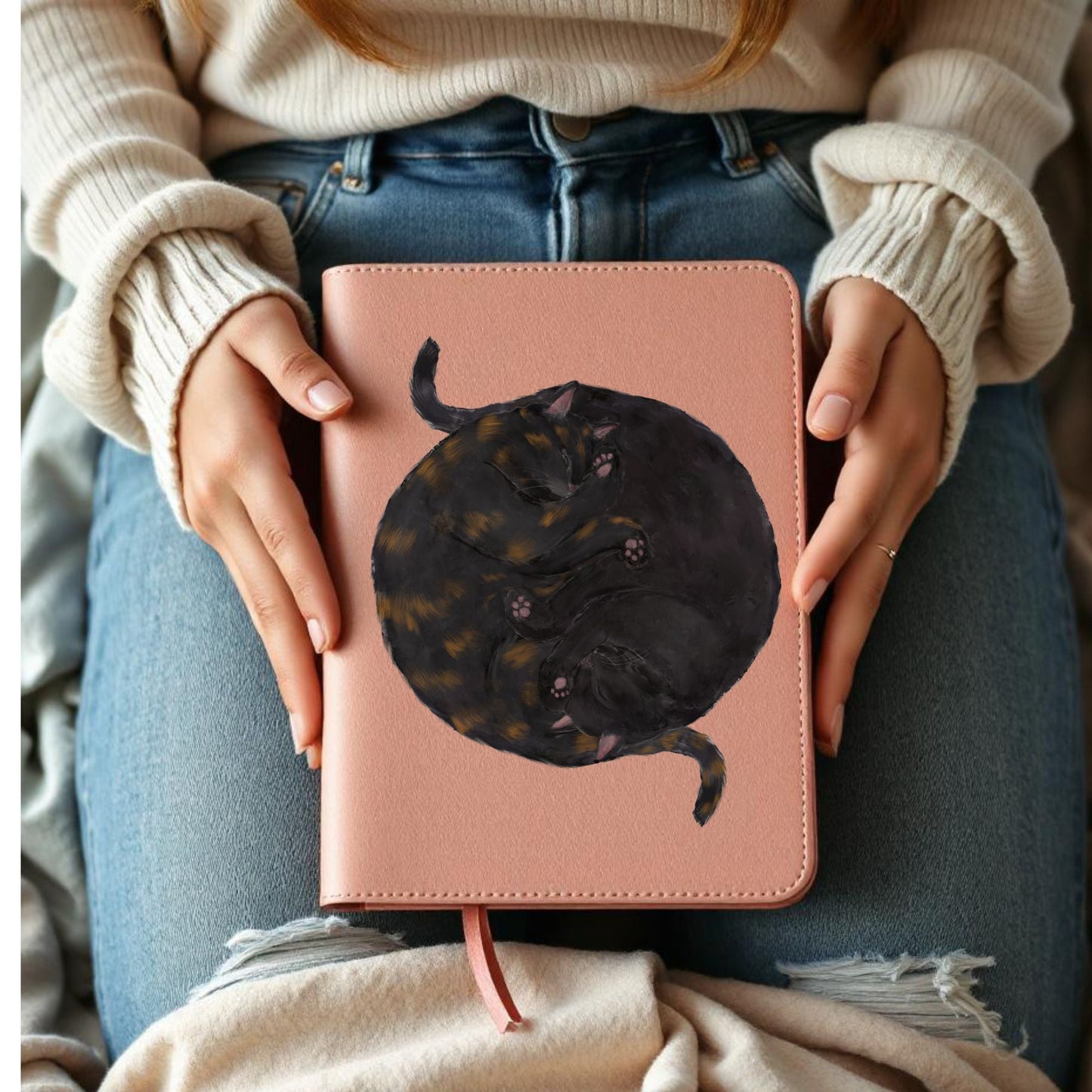 Sleeping Cats Vinyl Sticker - MerikaArt