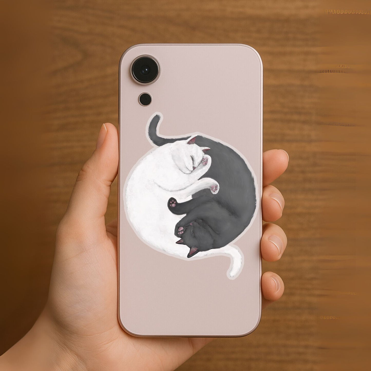 Sleeping Cats Vinyl Sticker - MerikaArt