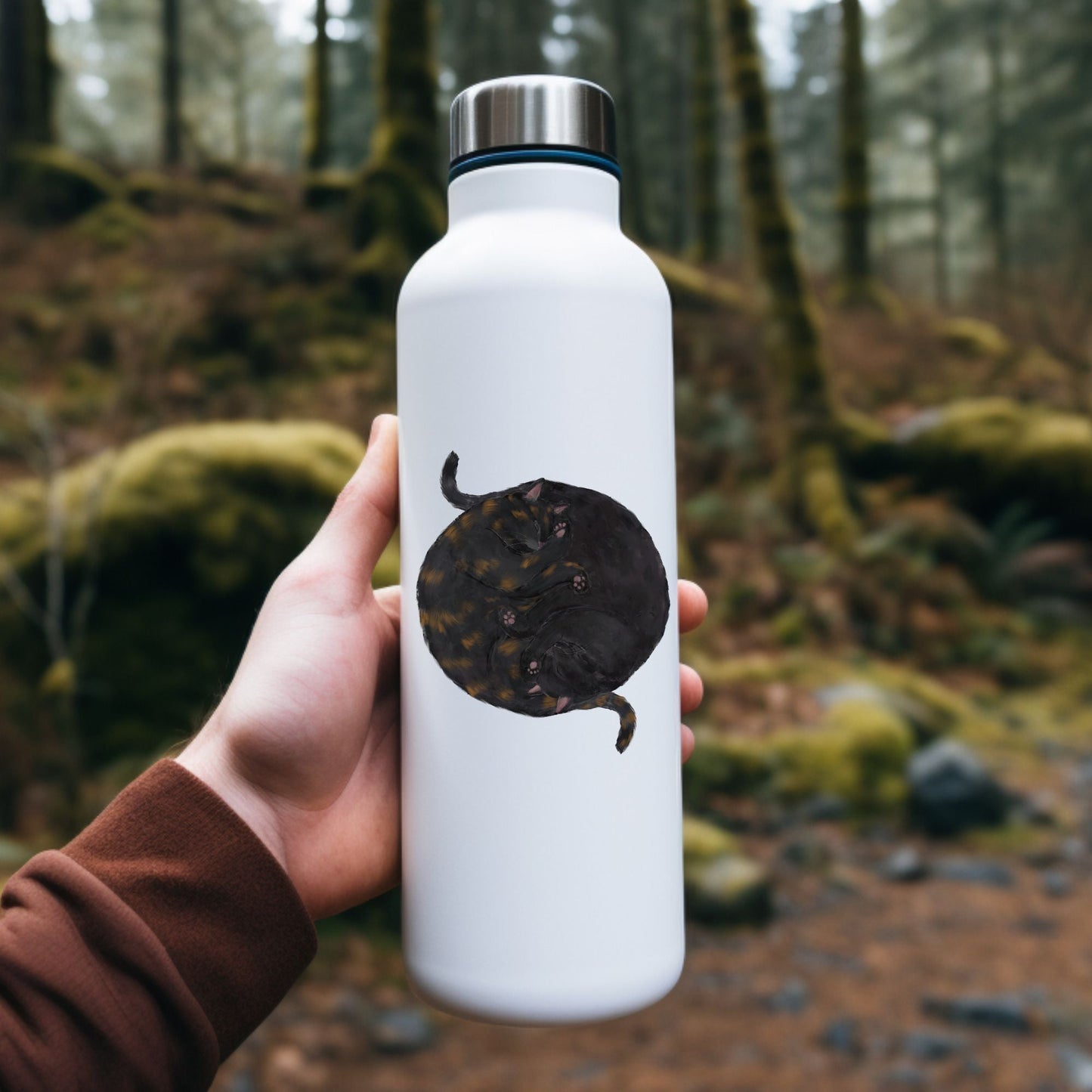 Sleeping Cats Vinyl Sticker - MerikaArt