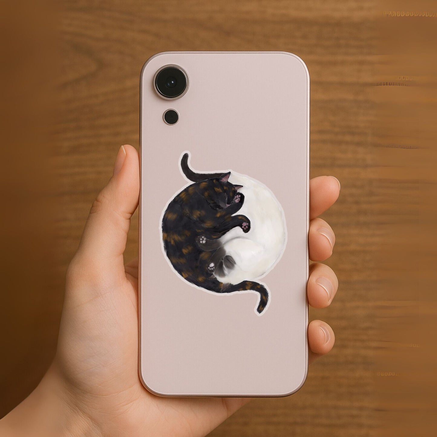 Sleeping Cats Vinyl Sticker - MerikaArt