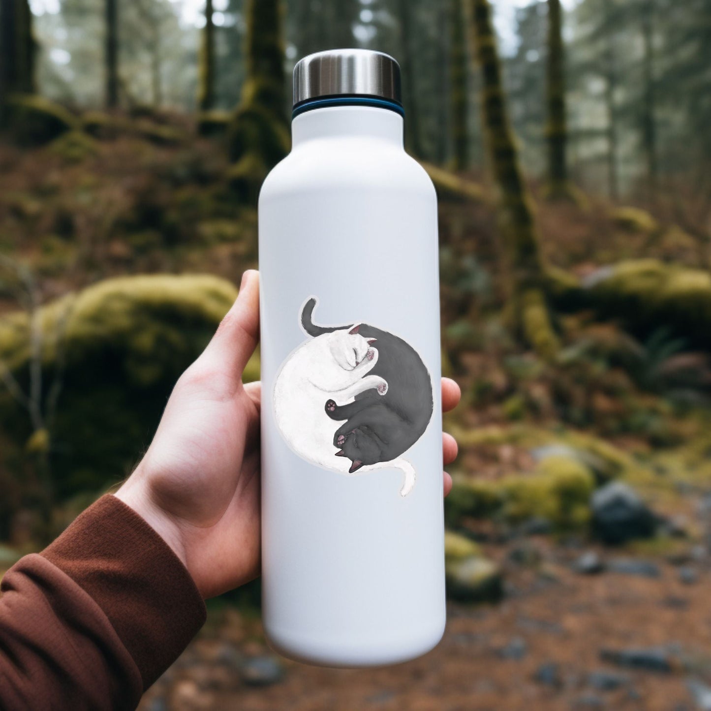 Sleeping Cats Vinyl Sticker - MerikaArt