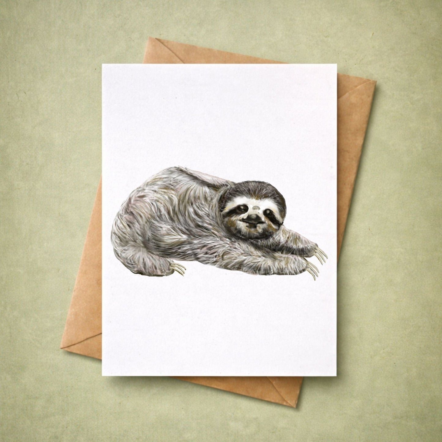 Sloth Postcard - MerikaArt