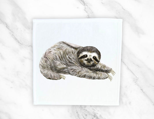 Sloth Washcloth | "Laid - Back Comfort" - MerikaArt