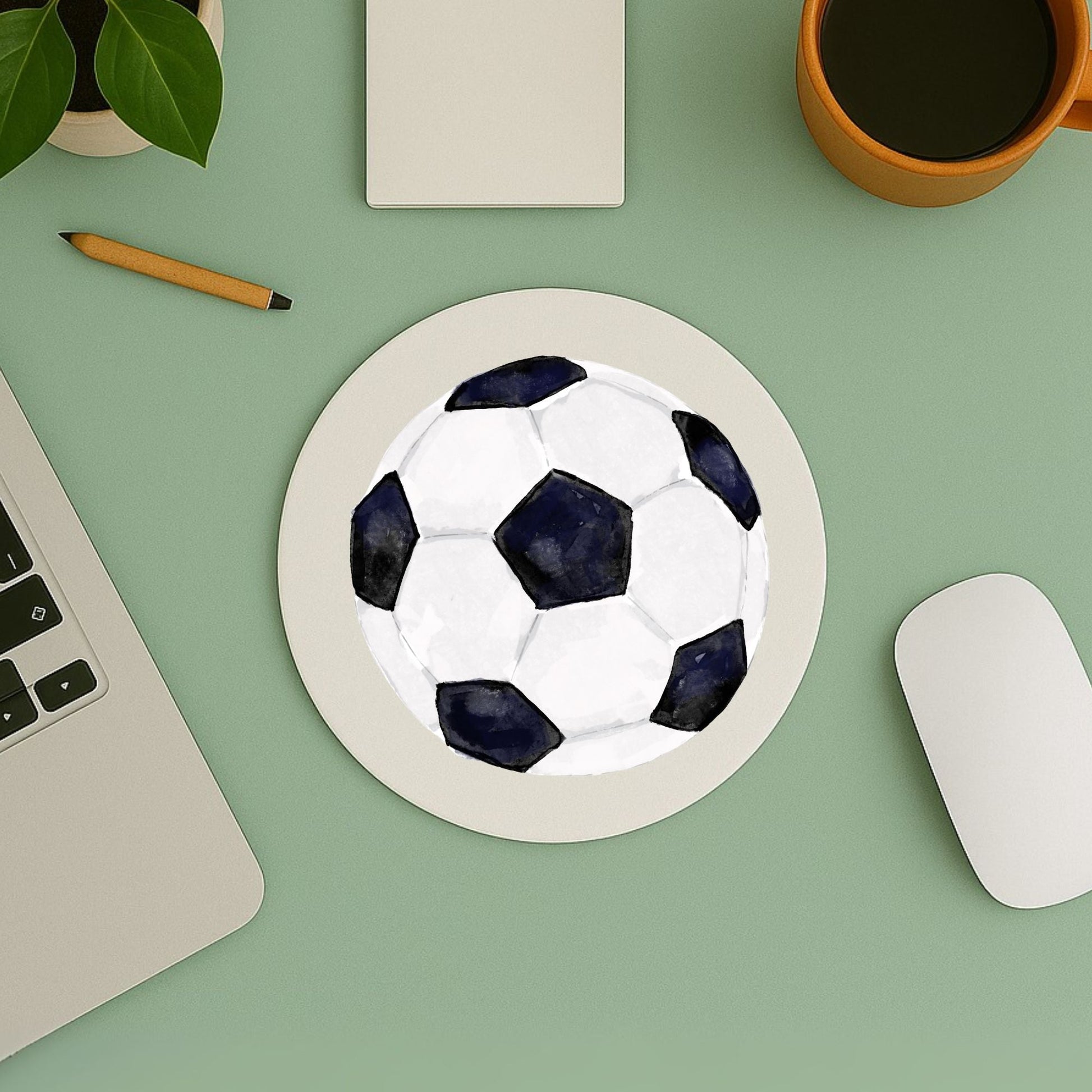 Soccer Ball Mousepad - MerikaArt