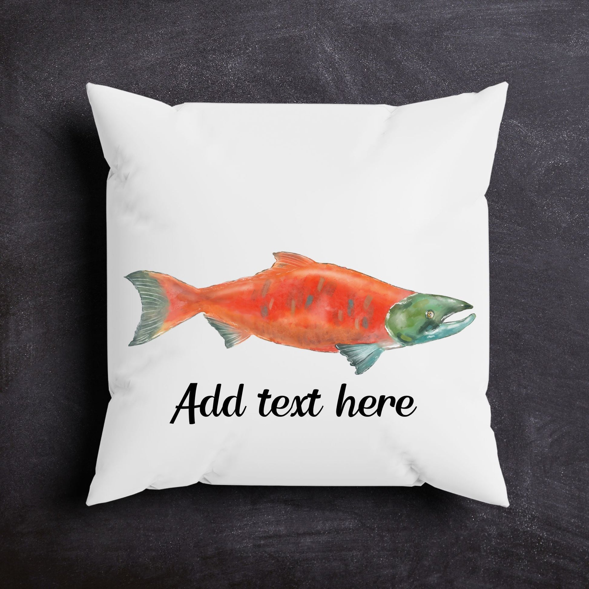 Sockeye Salmon Pillow - MerikaArt