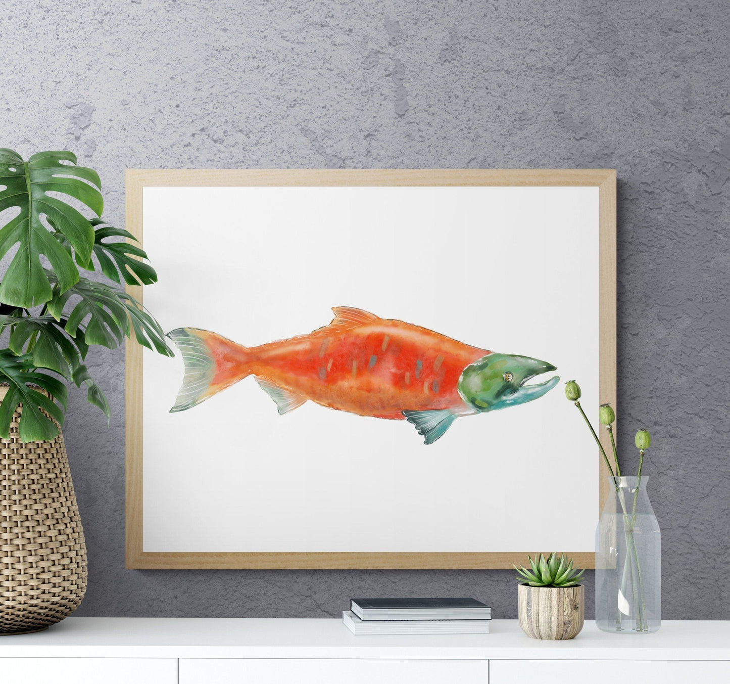 Sockeye Salmon Print - MerikaArt