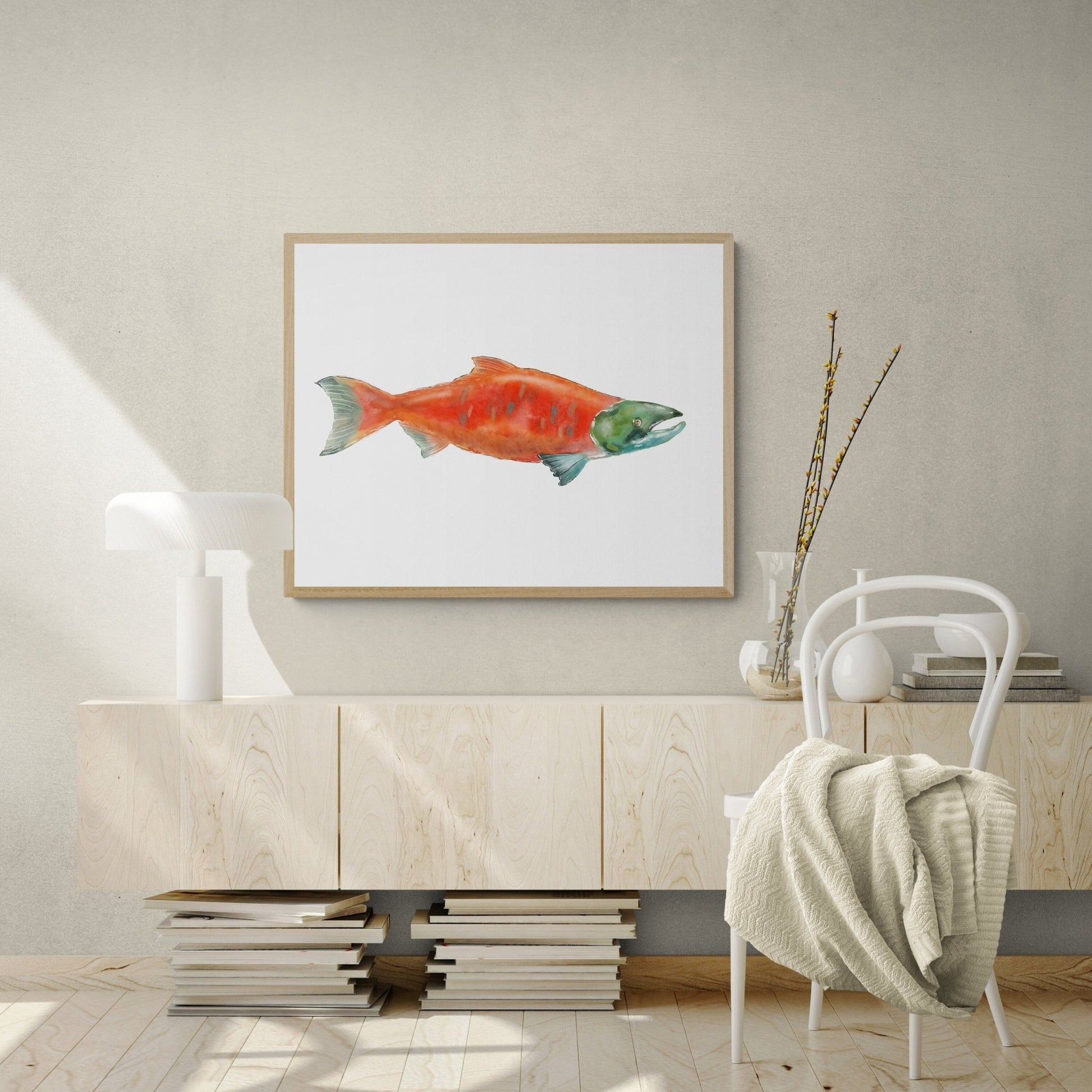 Sockeye Salmon Print - MerikaArt