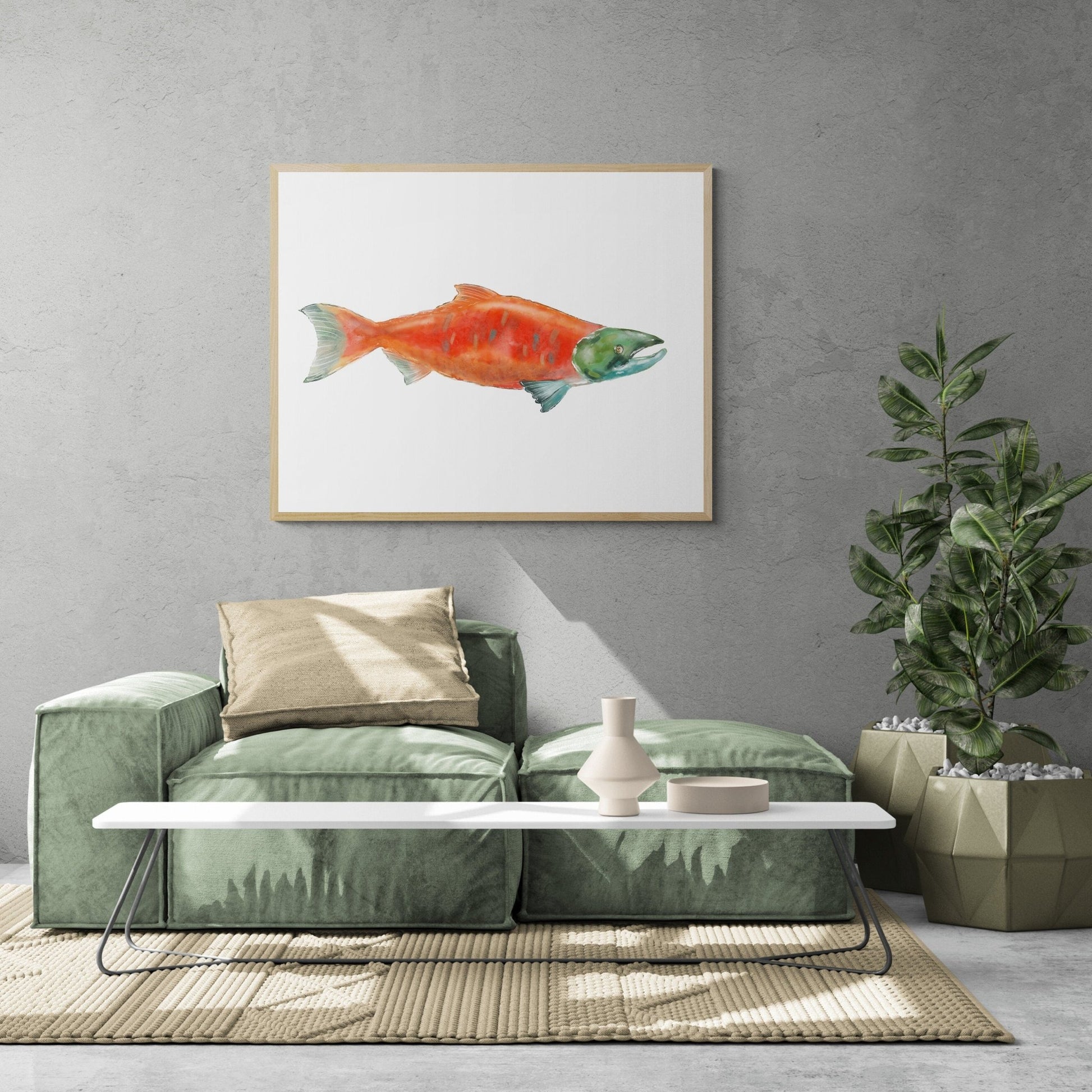 Sockeye Salmon Print - MerikaArt