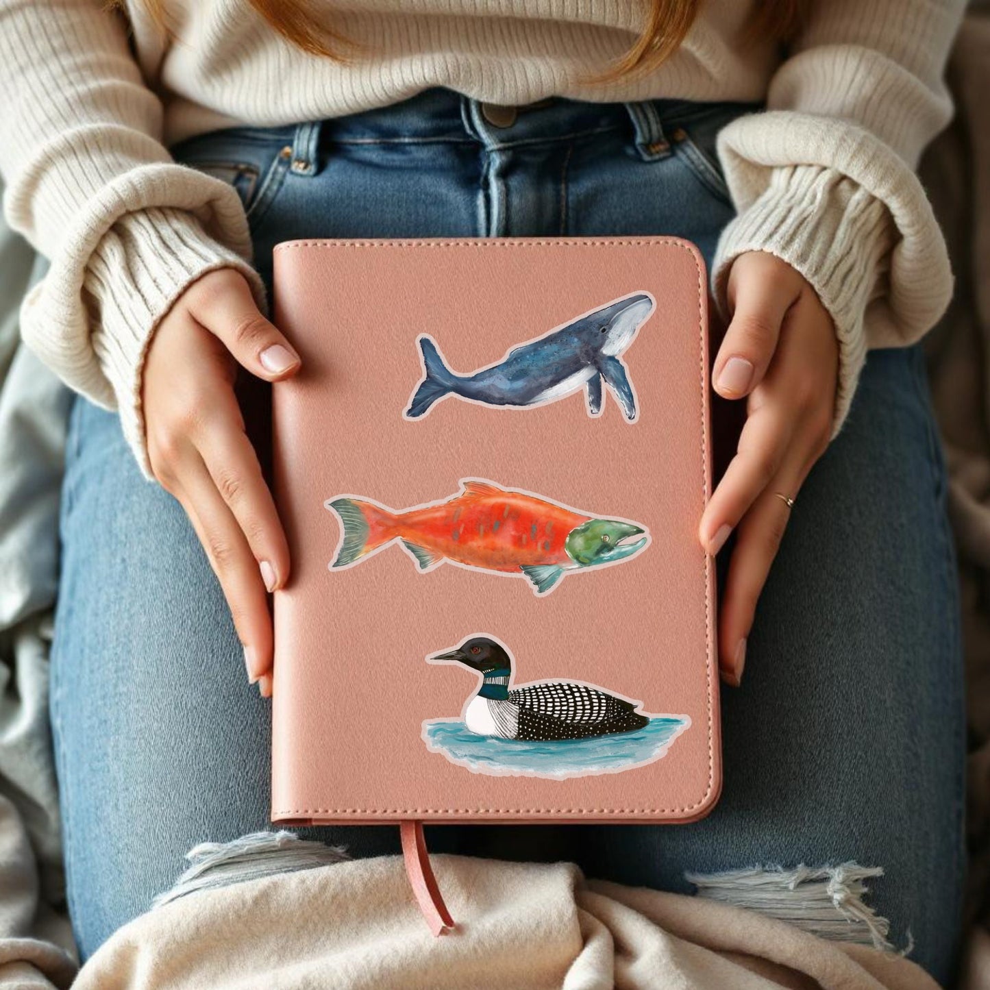 Sockeye Salmon Vinyl Sticker - MerikaArt