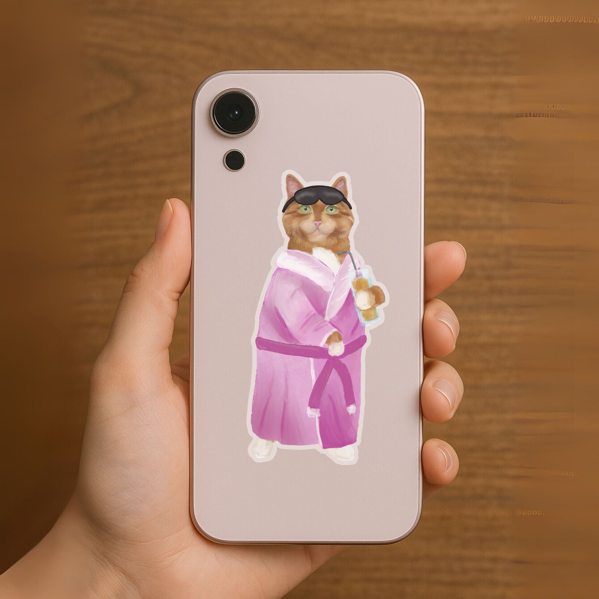 Spa Cat Sticker - MerikaArt