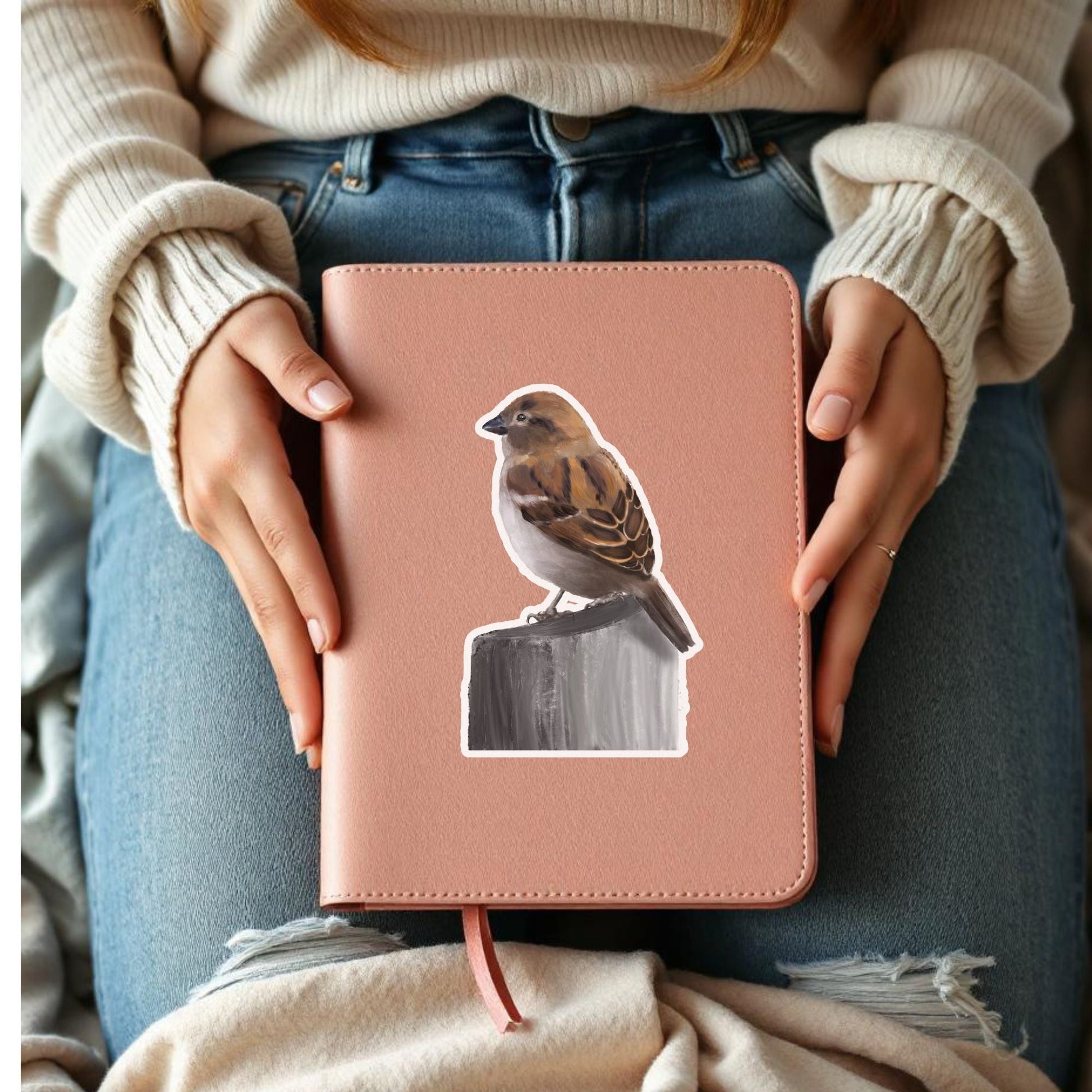 Sparrow Bird Sticker - MerikaArt