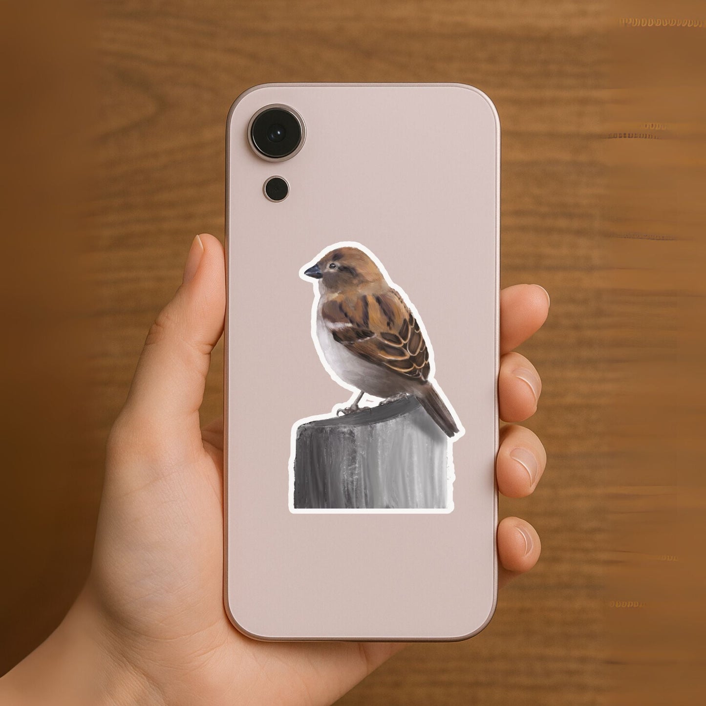 Sparrow Bird Sticker - MerikaArt