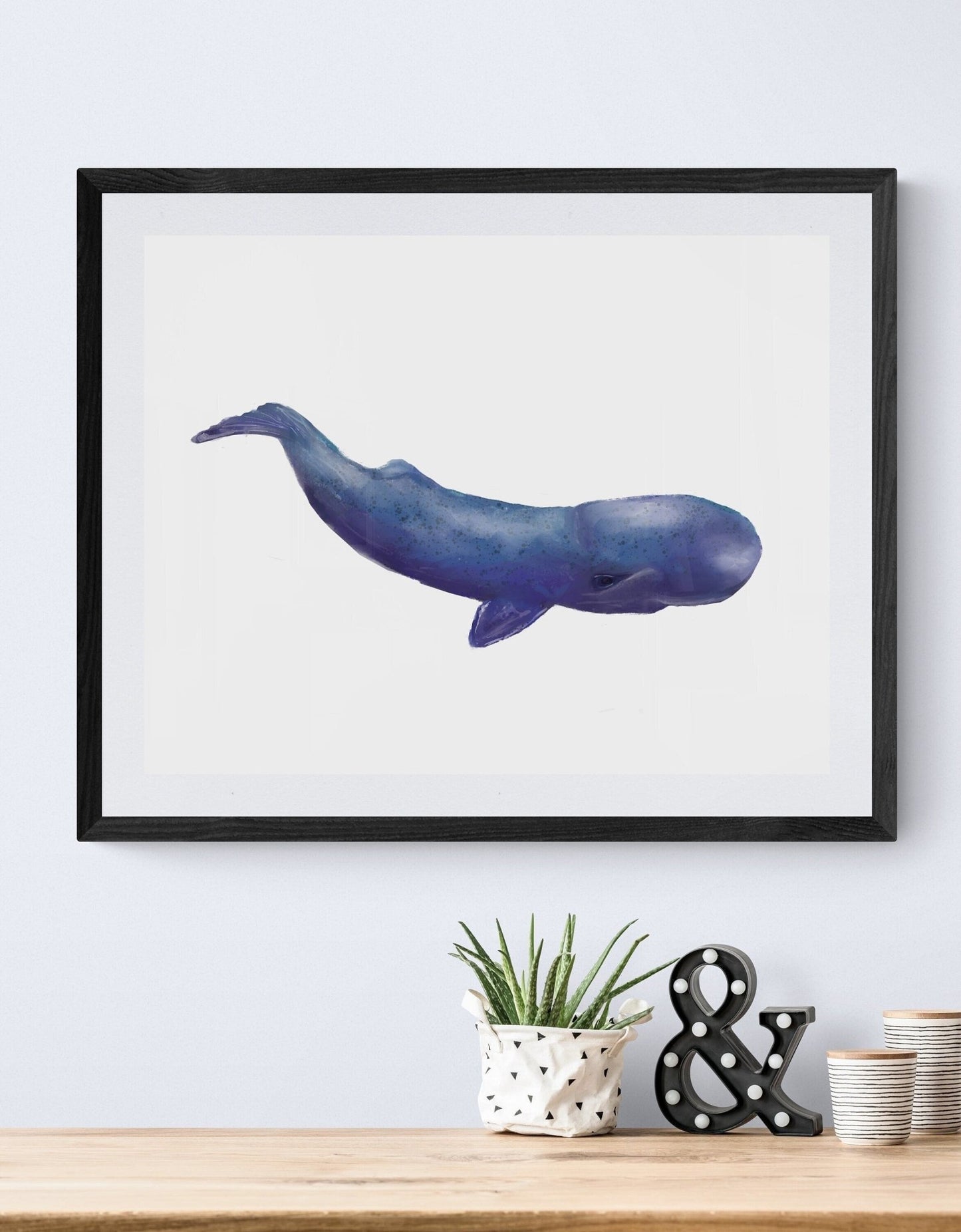 Sperm Whale Print - MerikaArt