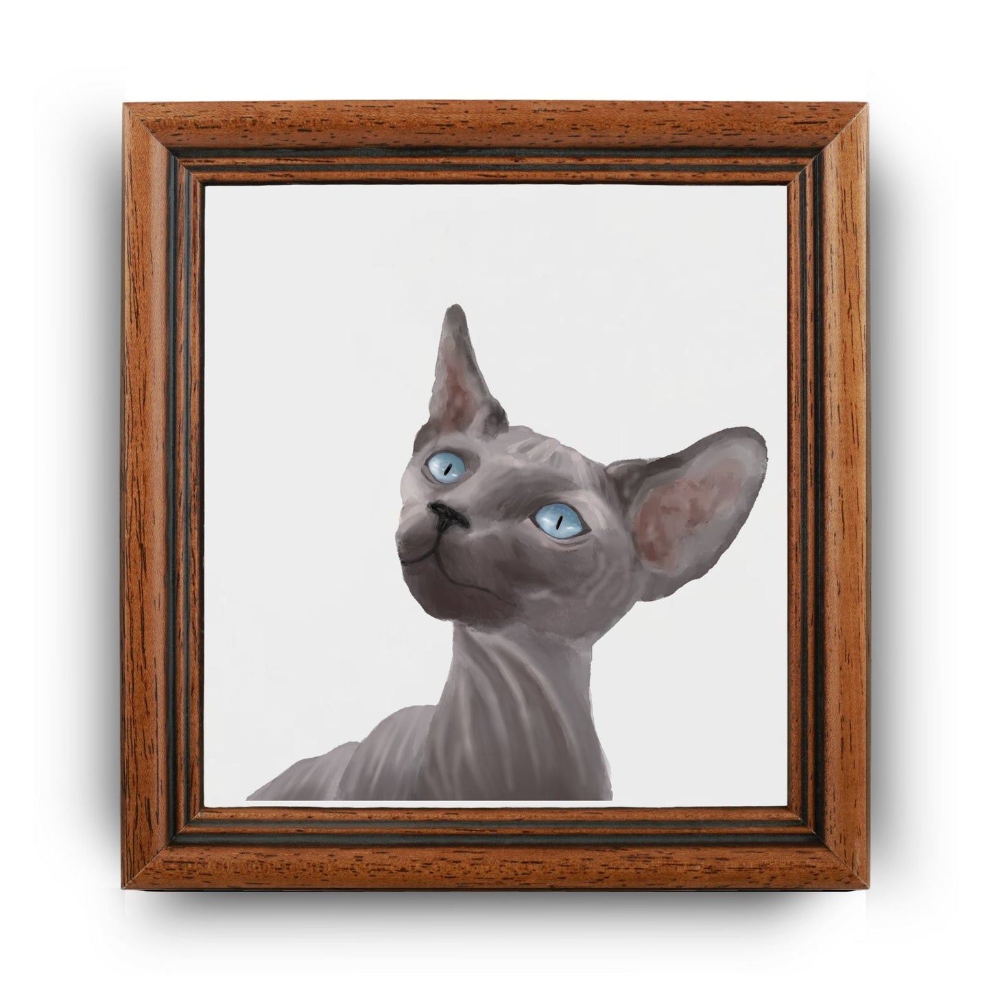 Sphynx Cat Ceramic Tile - MerikaArt