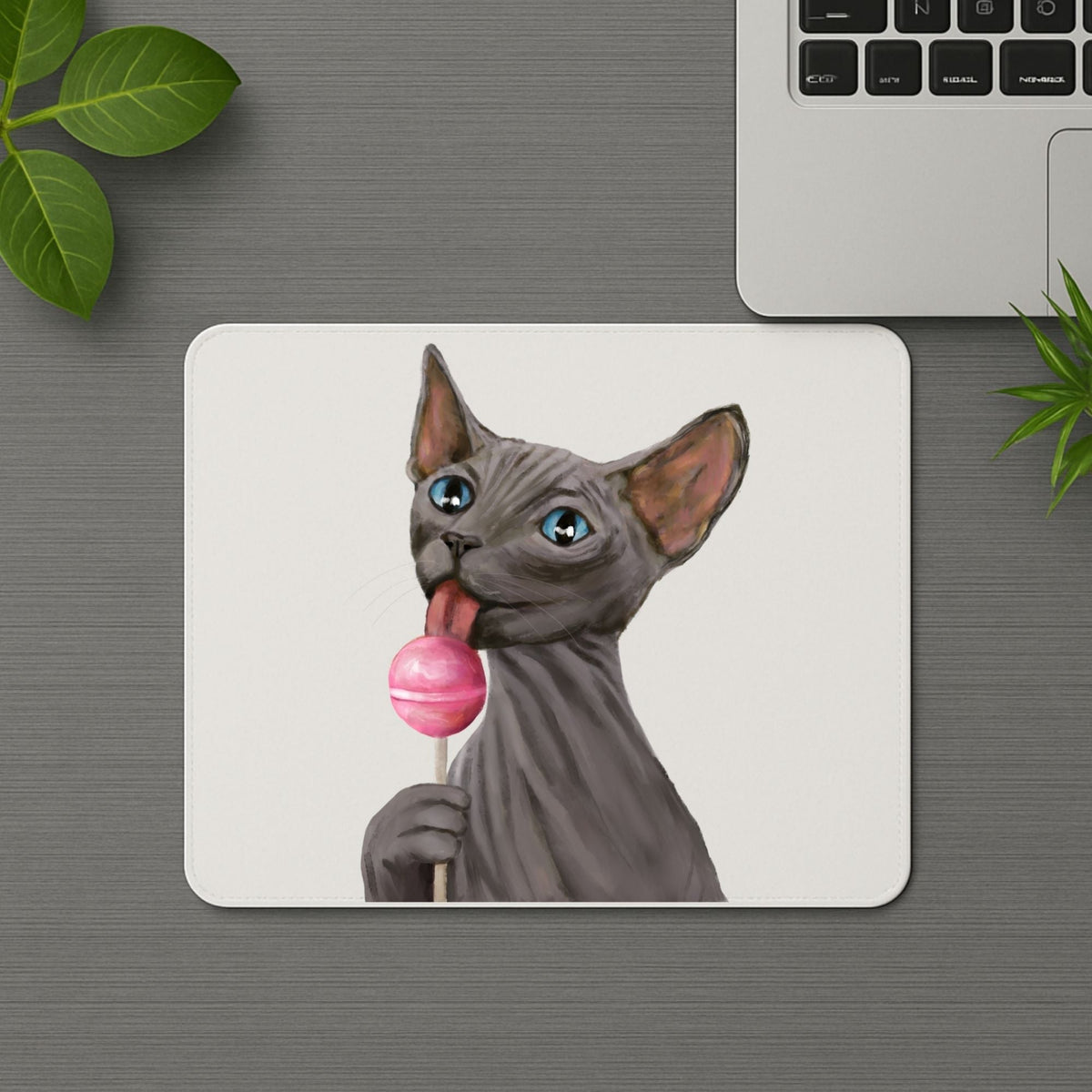 Sphynx Cat Lollipop Mousepad - MerikaArt