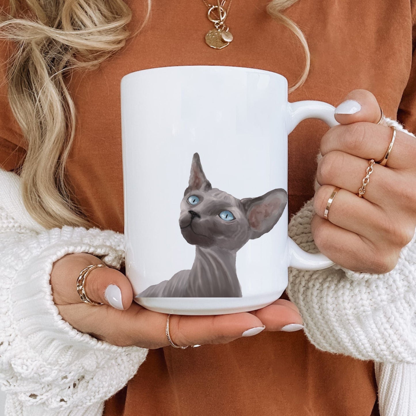 Sphynx Cat Mug - MerikaArt