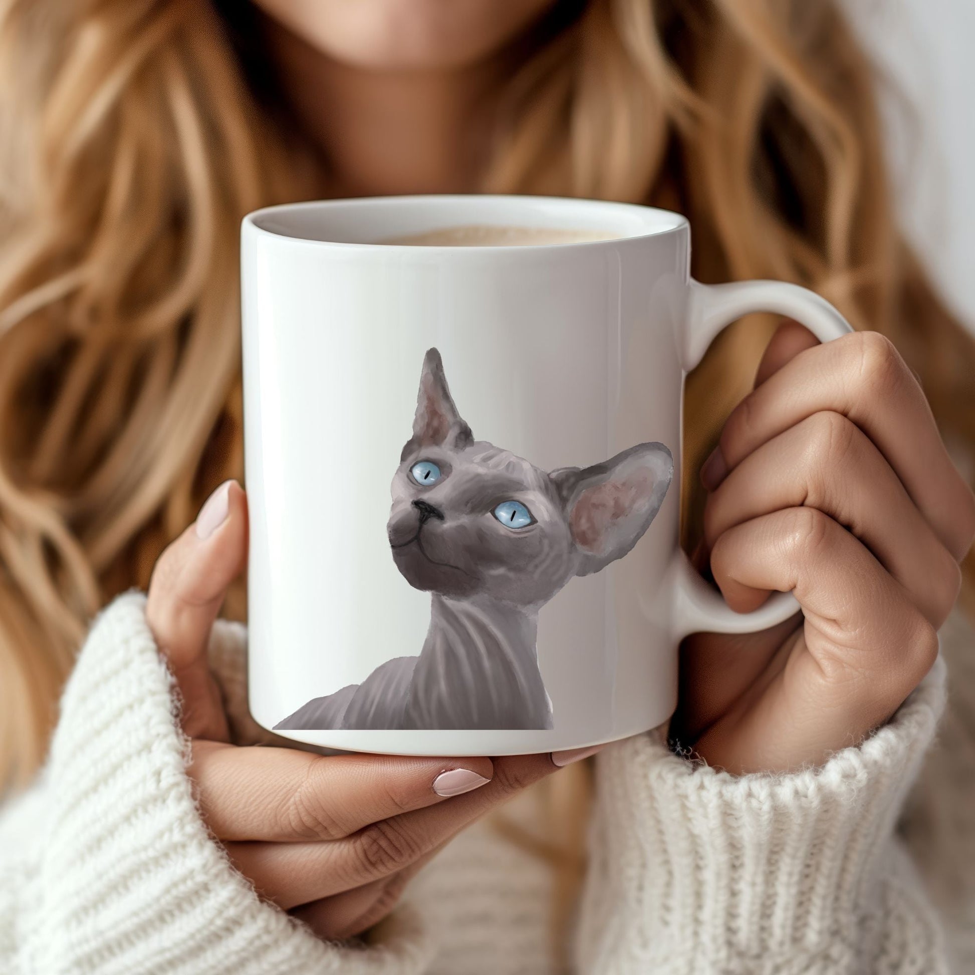 Sphynx Cat Mug - MerikaArt