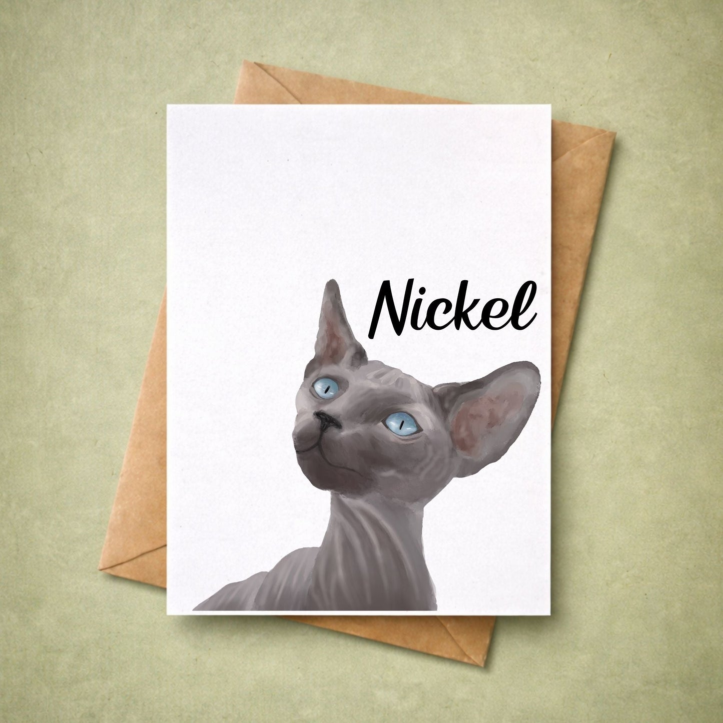 Sphynx Cat Postcard - MerikaArt