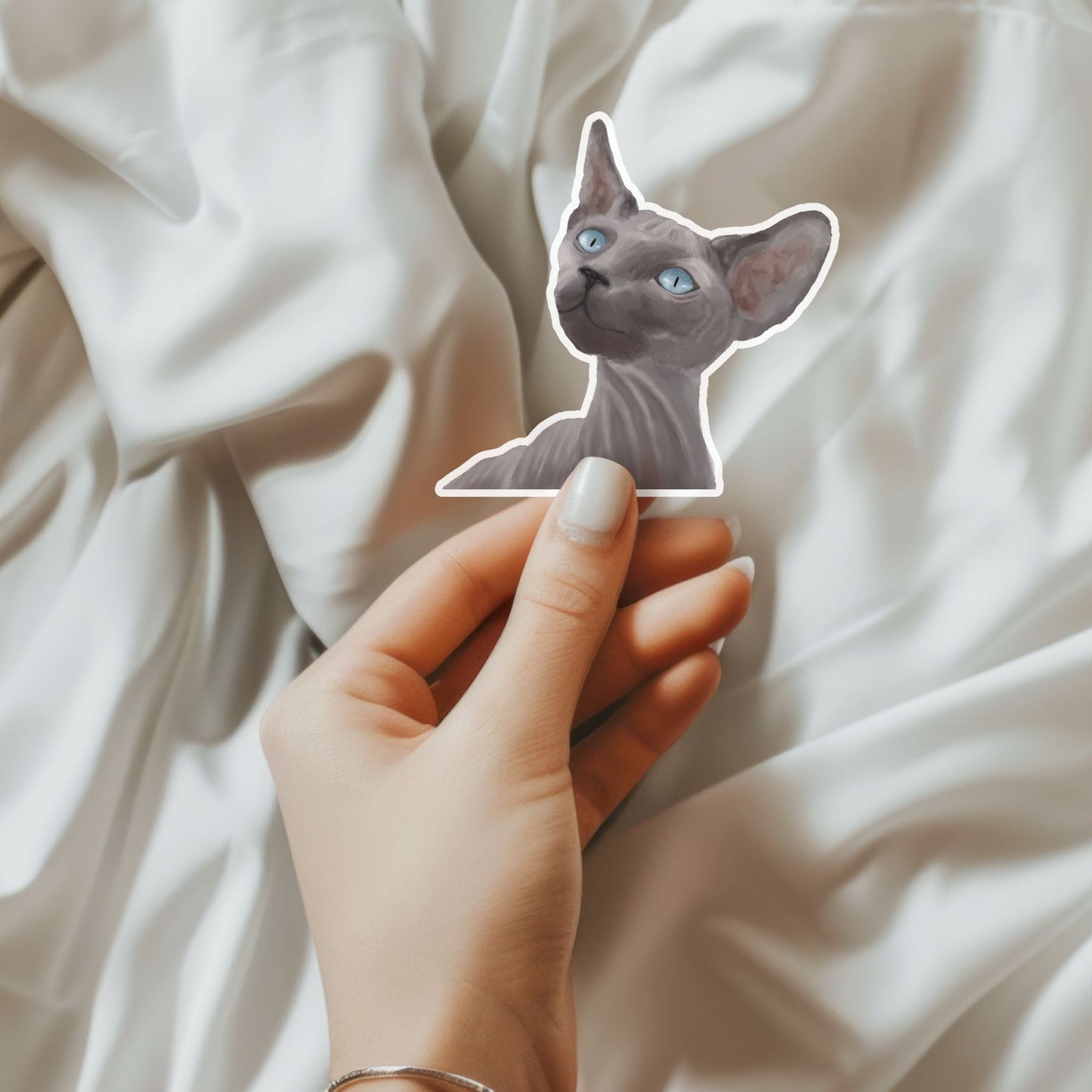 Sphynx Cat Sticker - MerikaArt