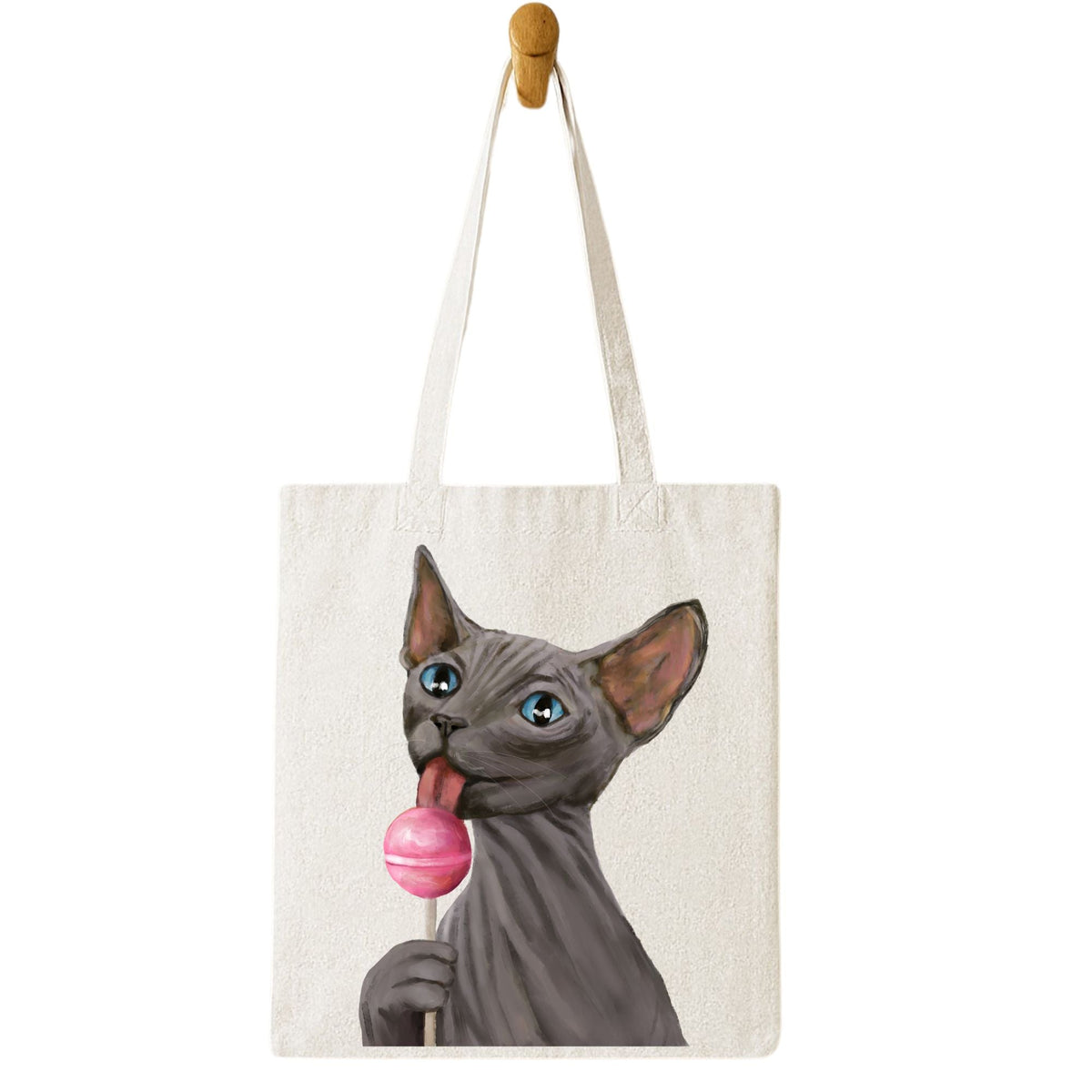 Sphynx Cat Tote Bag - MerikaArt
