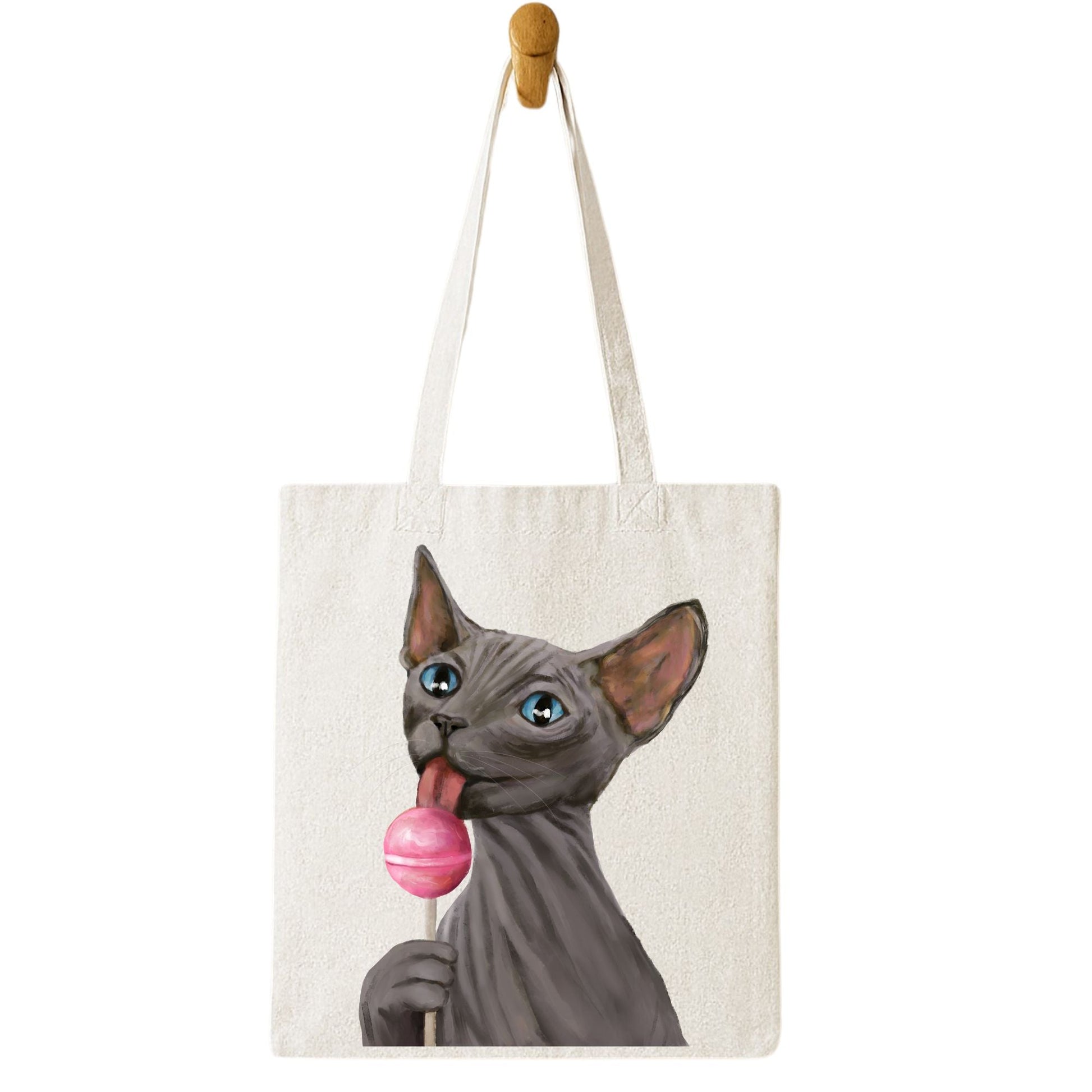 Sphynx Cat Tote Bag - MerikaArt