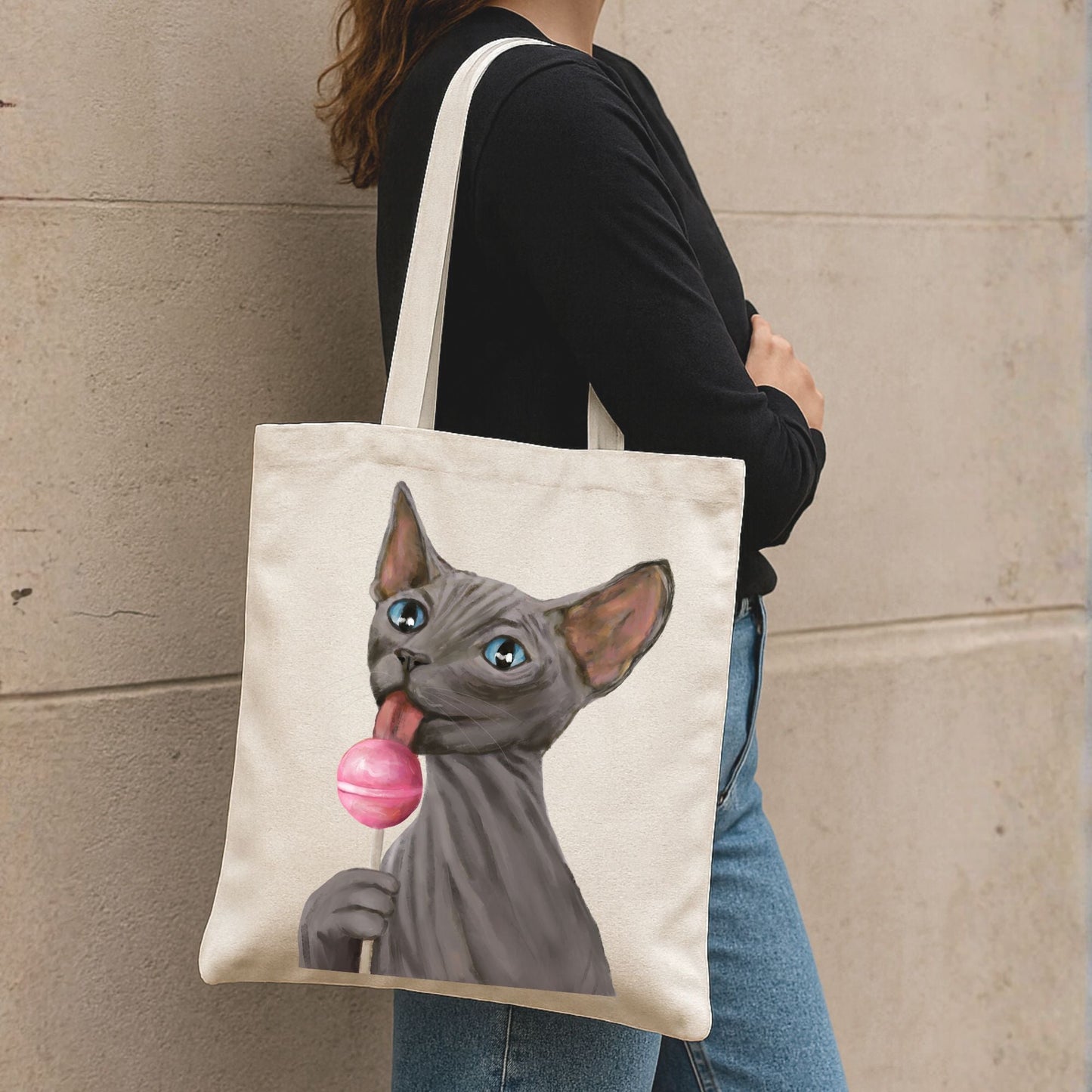 Sphynx Cat Tote Bag - MerikaArt