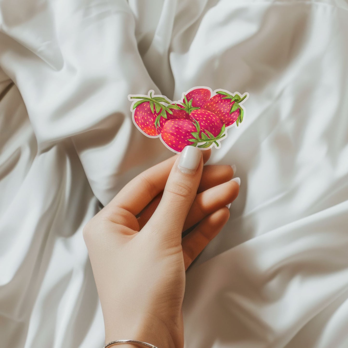 Strawberry Fruit Vinyl Sticker - MerikaArt