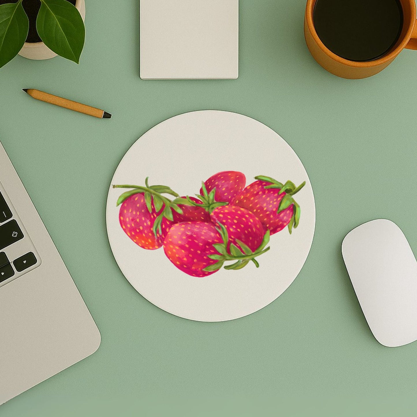 Strawberry Mousepad - MerikaArt