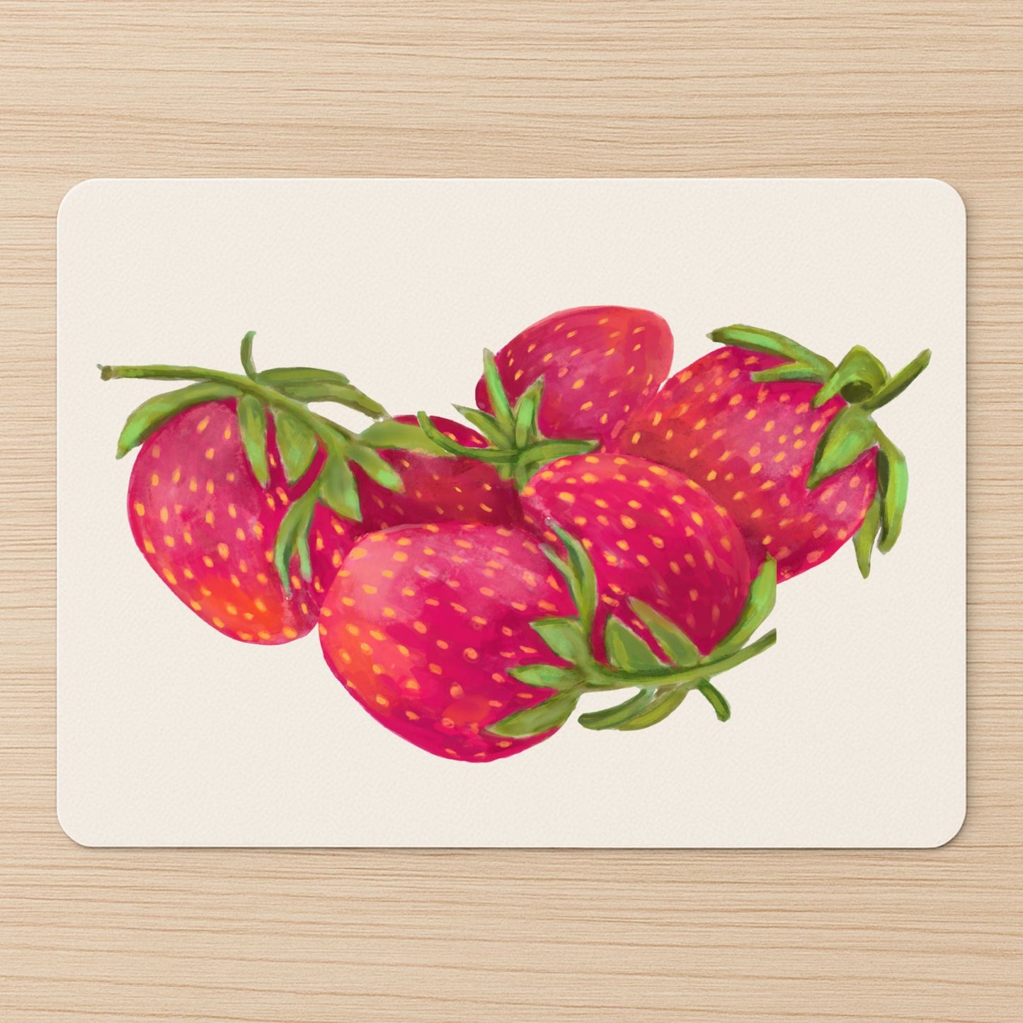 Strawberry Mousepad - MerikaArt