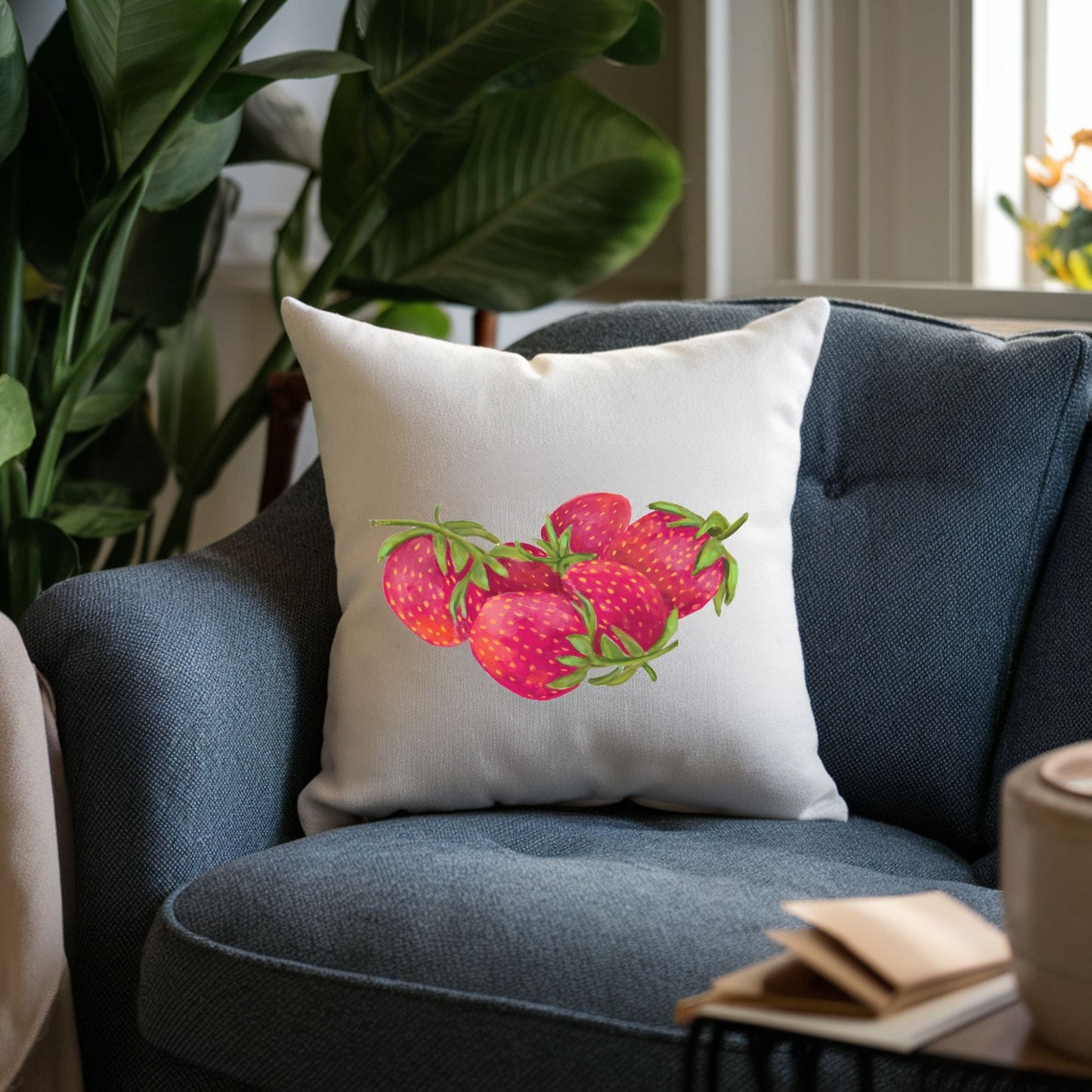 Strawberry Pillow - MerikaArt