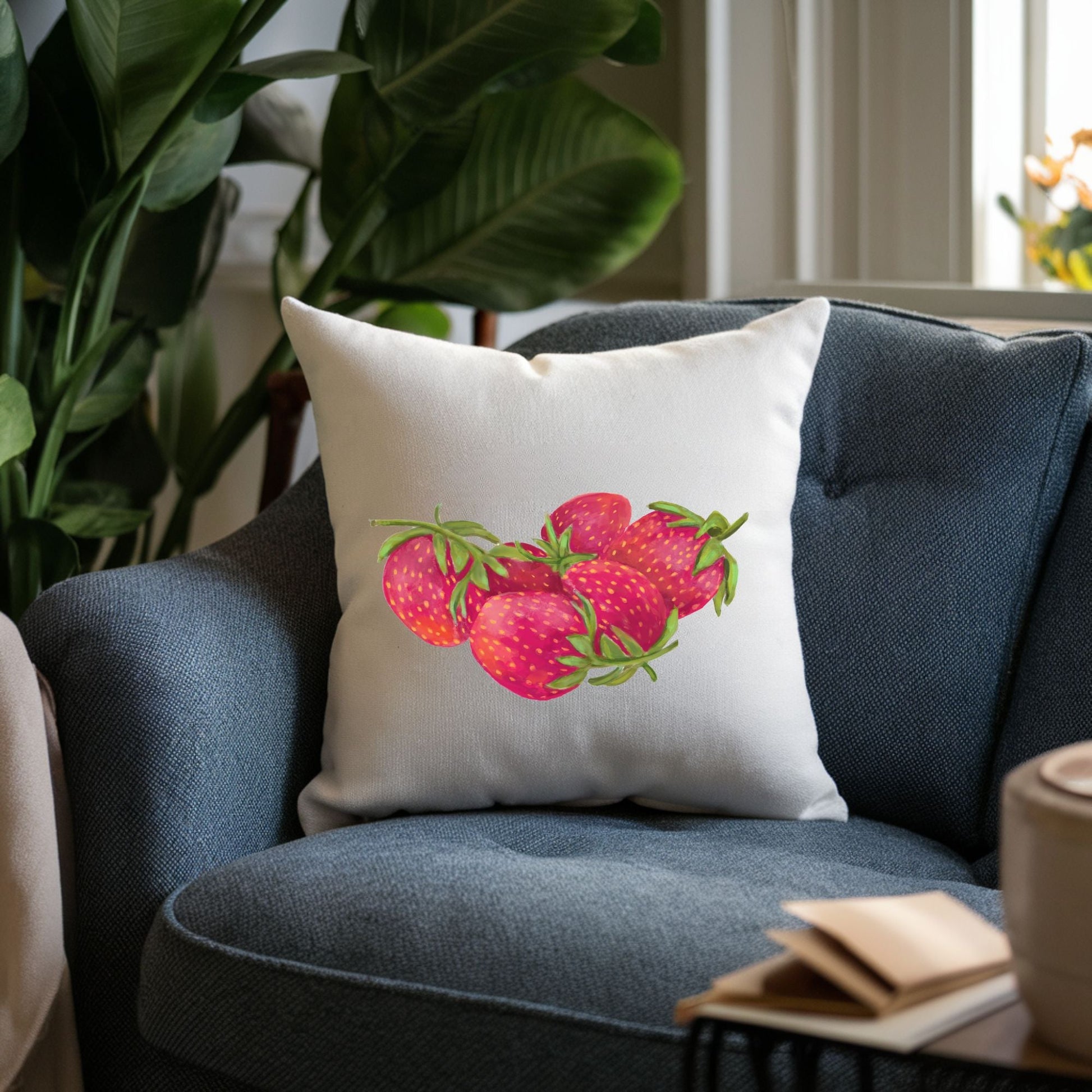 Strawberry Pillow - MerikaArt