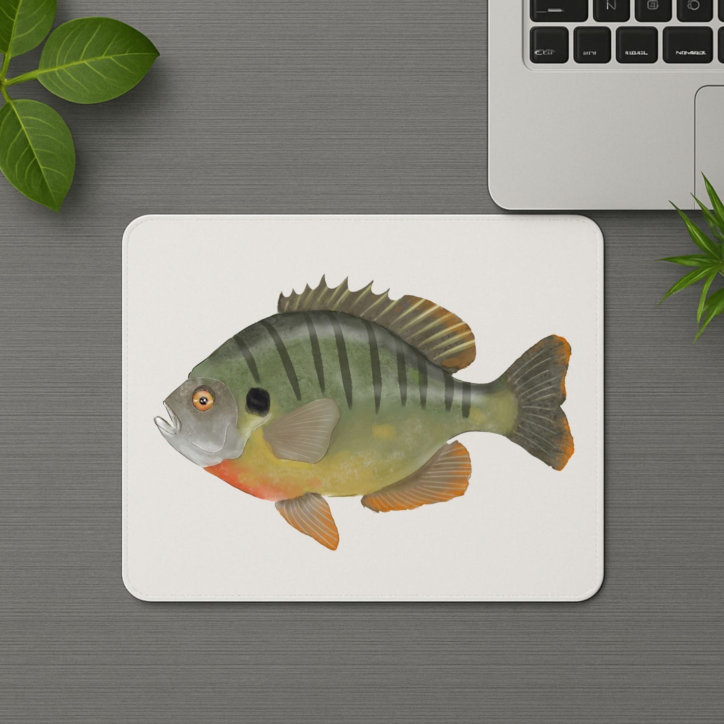 Striped Sunfish Mousepad - MerikaArt