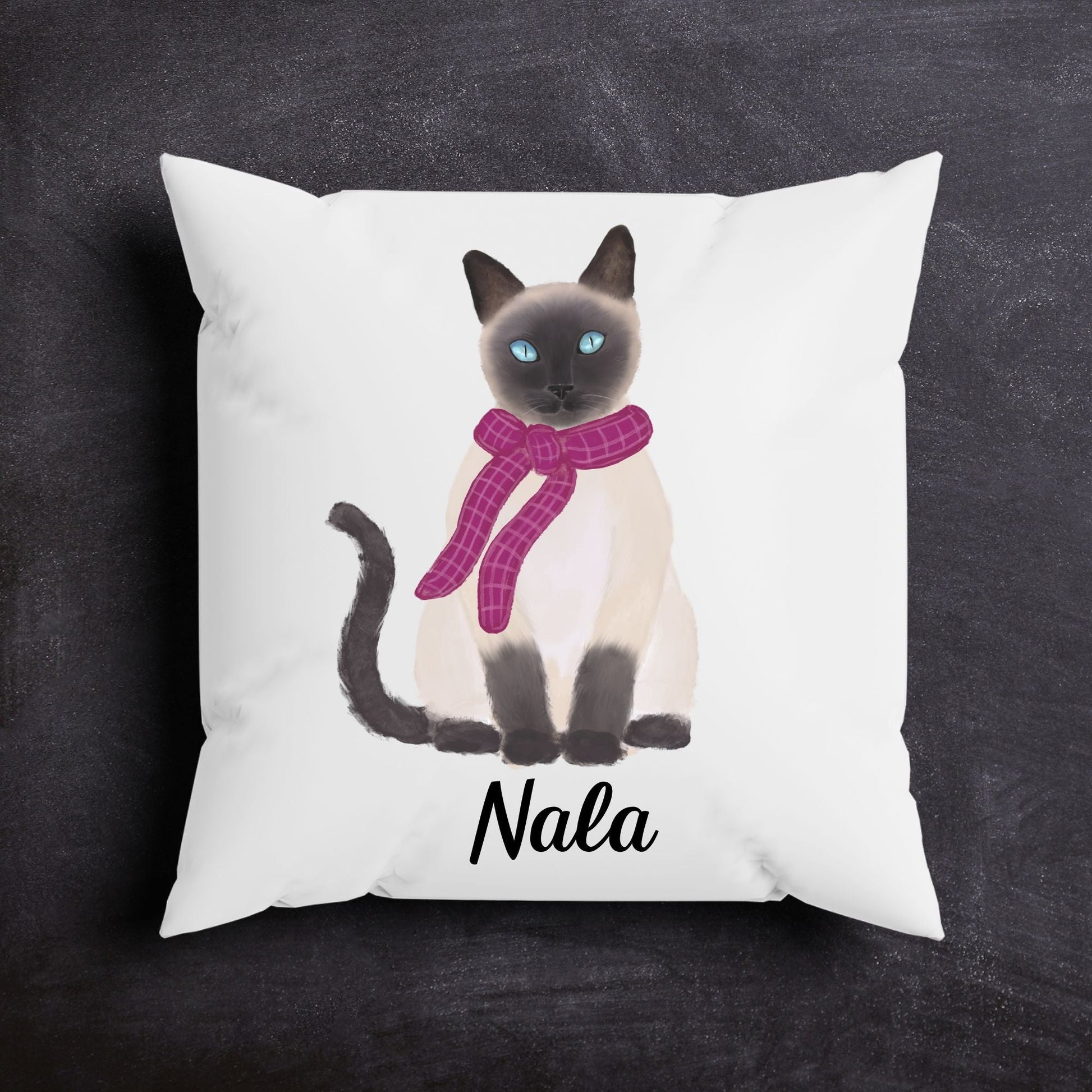 Stylish Siamese Cat Pillow - Fun and Cozy Home Decor - MerikaArt