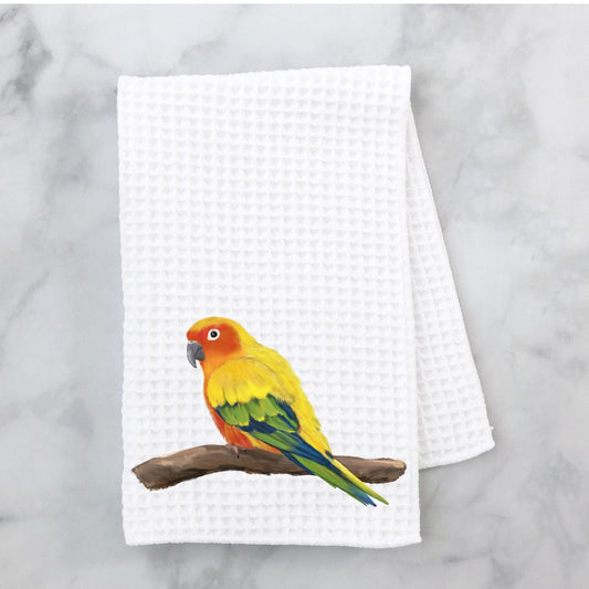 Sun Conure Kitchen Towel - MerikaArt