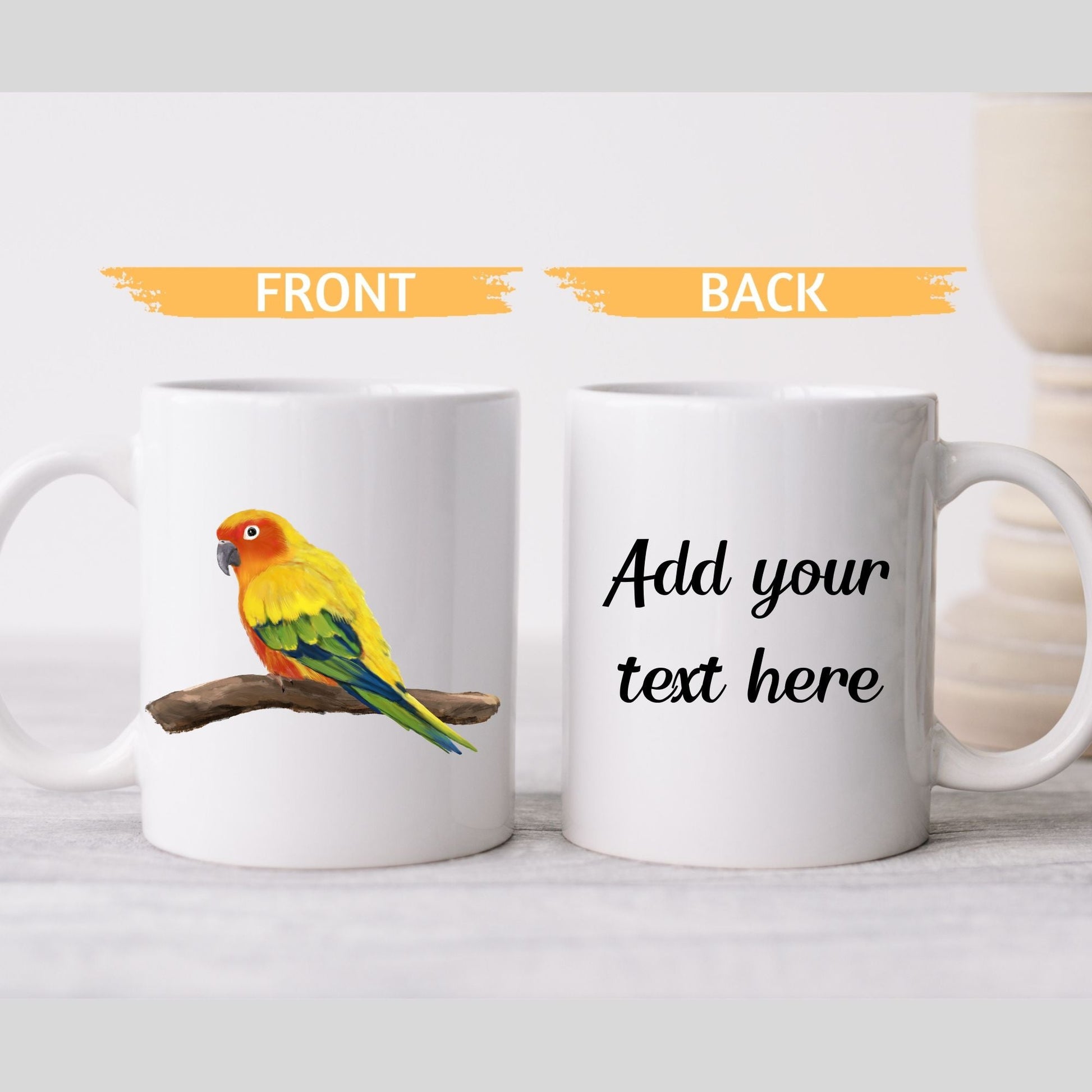 Sun Conure Mug - MerikaArt
