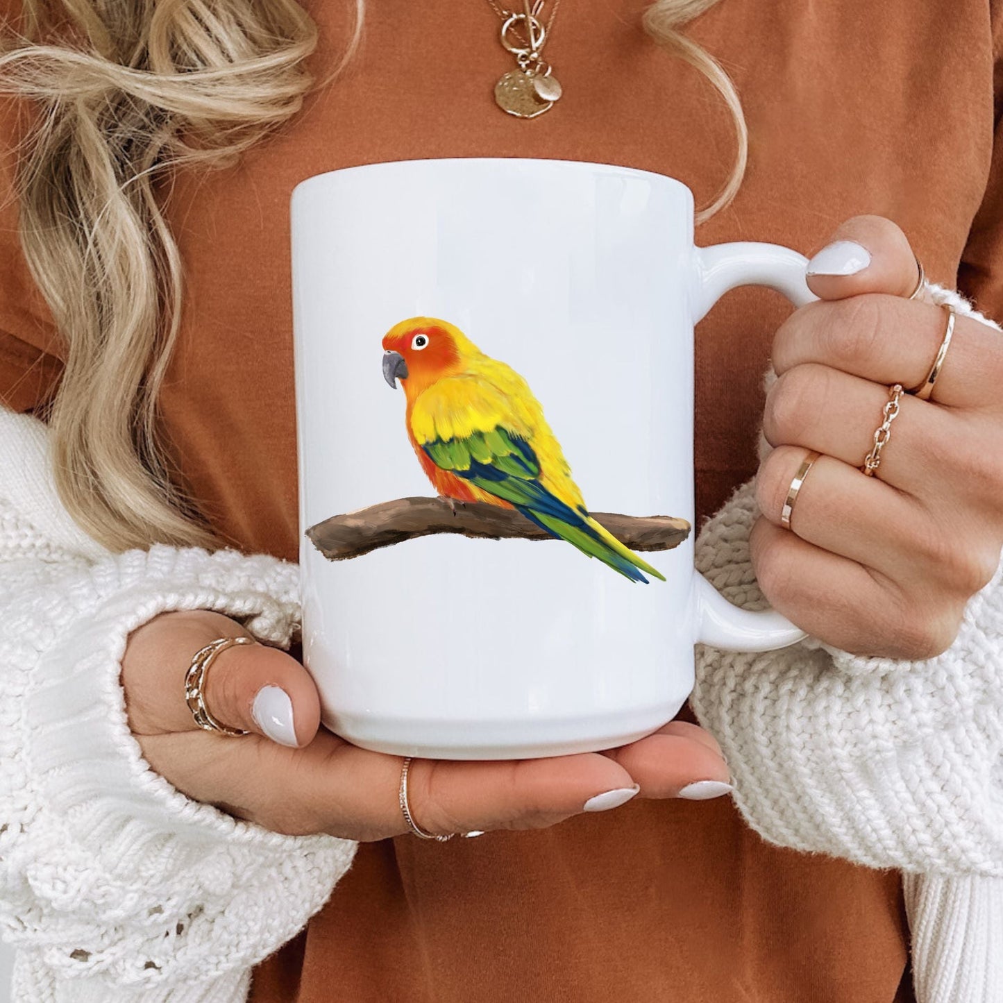 Sun Conure Mug - MerikaArt