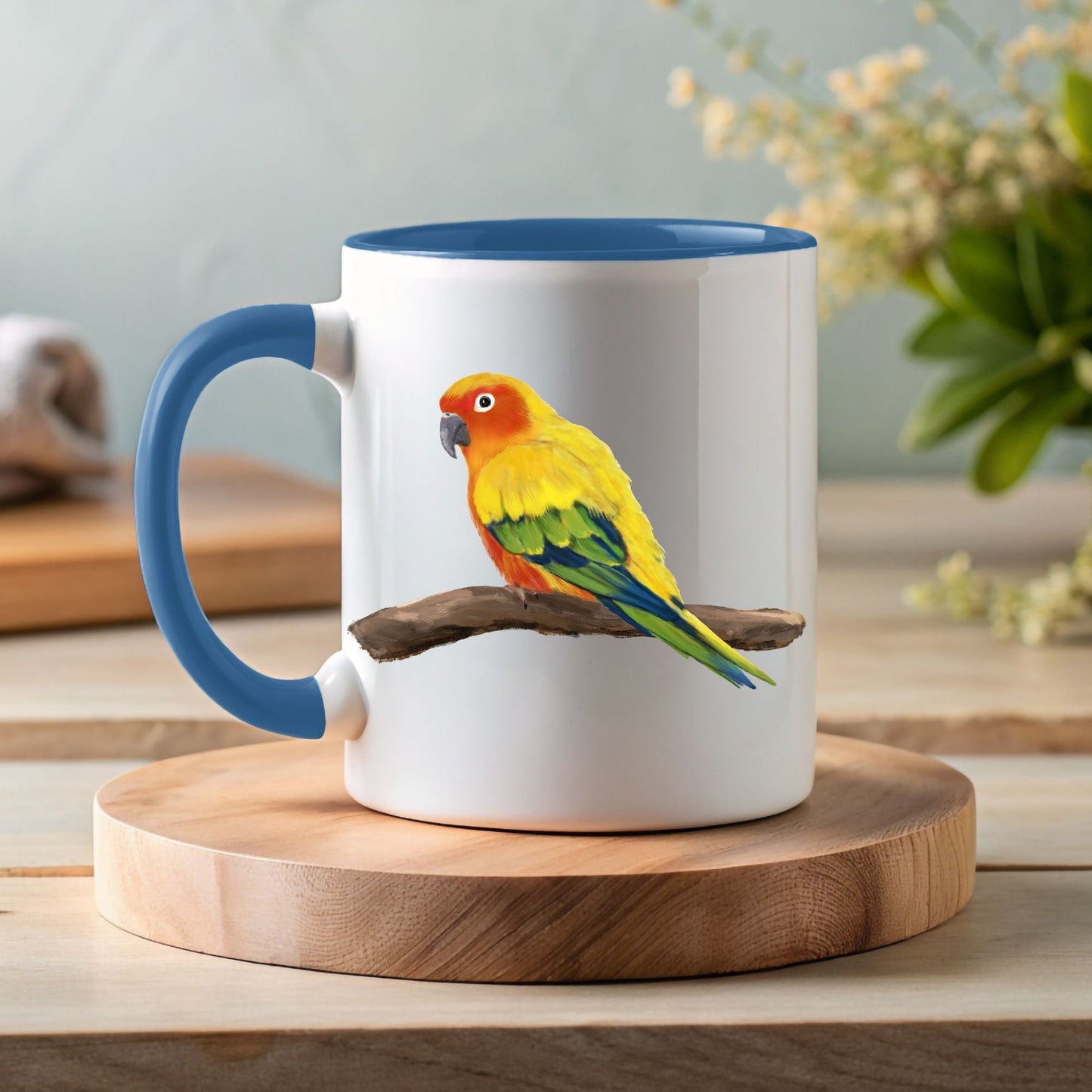 Sun Conure Mug - MerikaArt