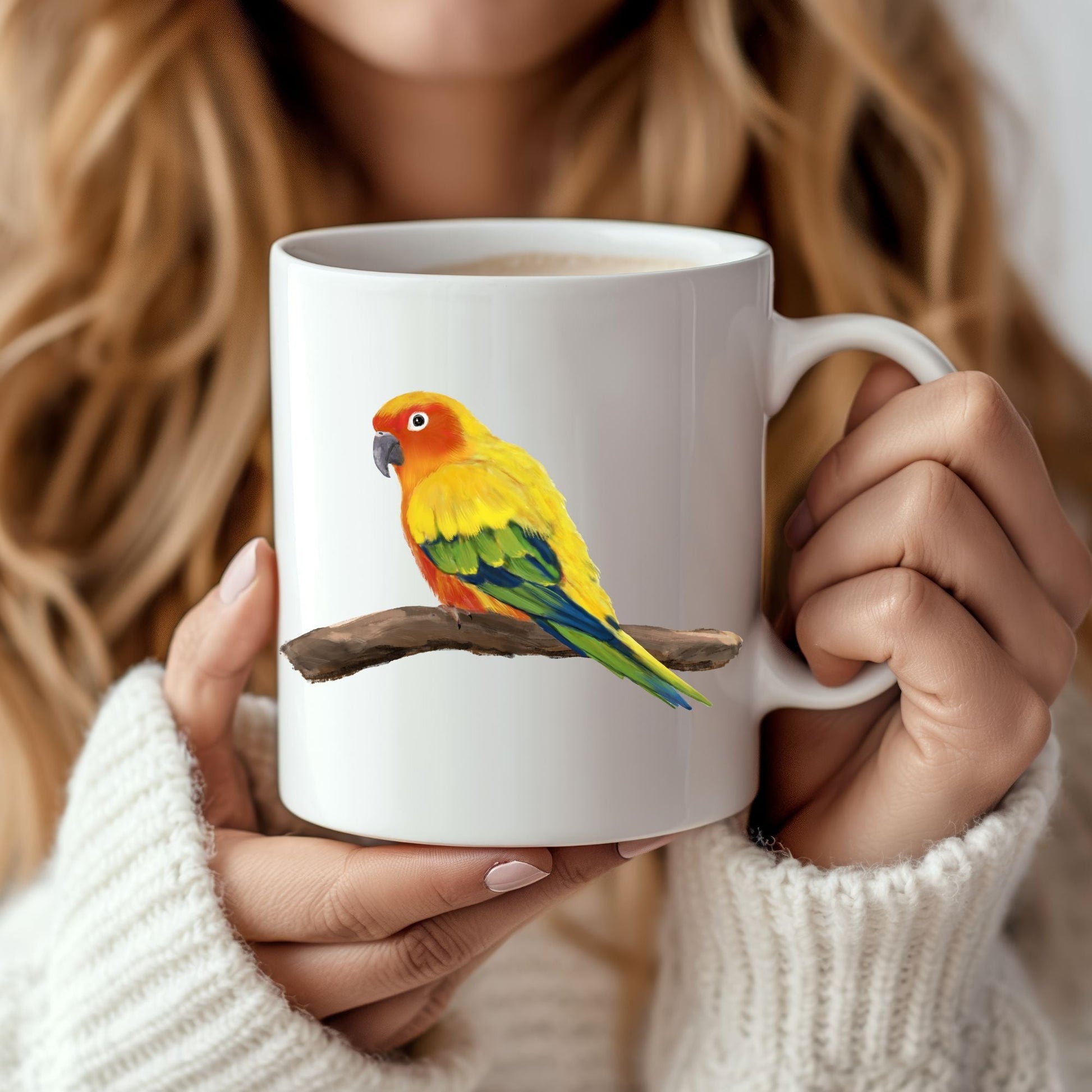 Sun Conure Mug - MerikaArt