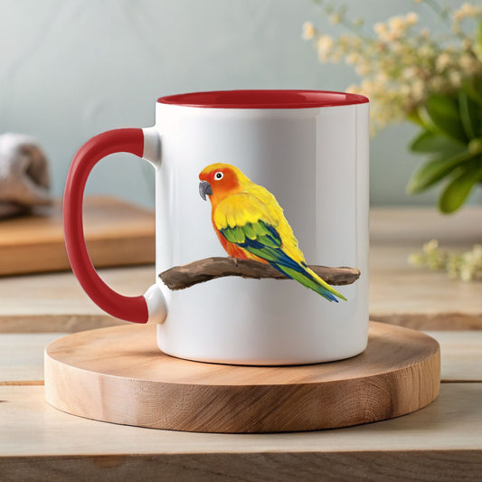 Sun Conure Mug - MerikaArt
