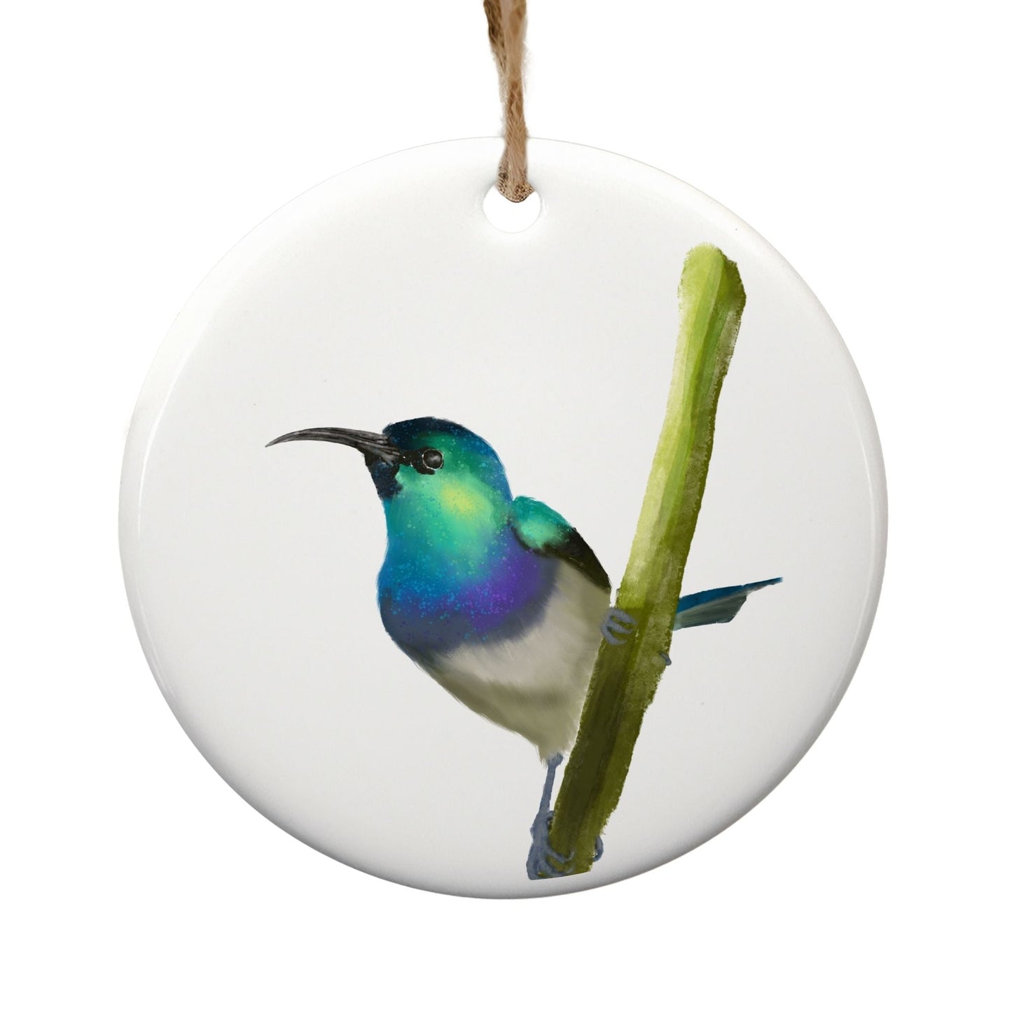 Sunbird Ceramic Ornament - MerikaArt